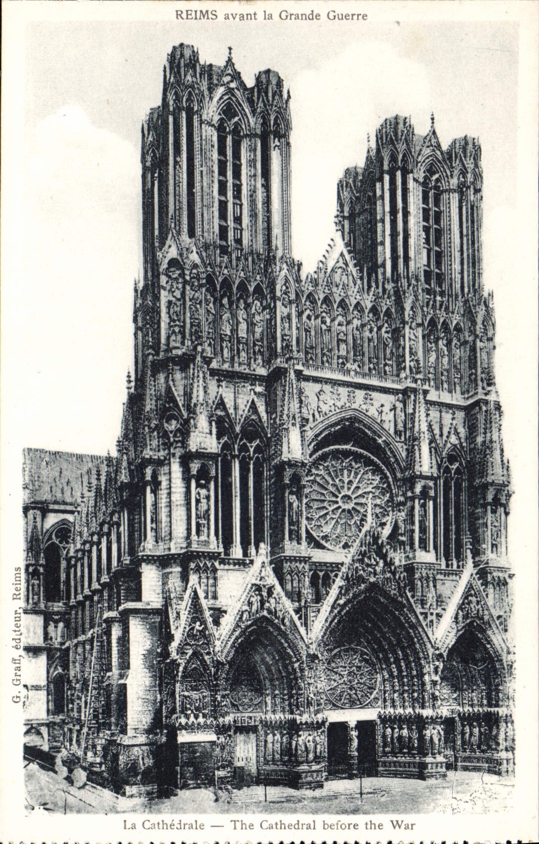 CPA Reims avant la Grande Guerre La Cathedrale