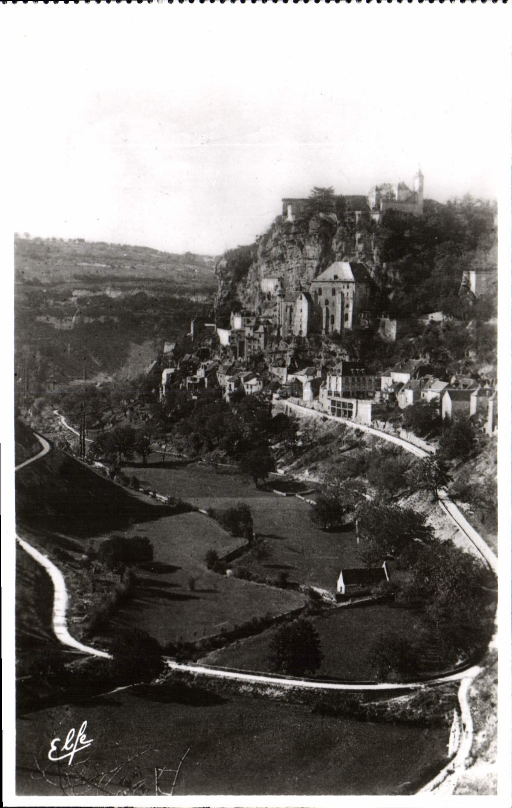 CPA Pyrlnees Ocean Rocamadour vue en Nid d'Aigle de la Boucle de la Route de Cahors