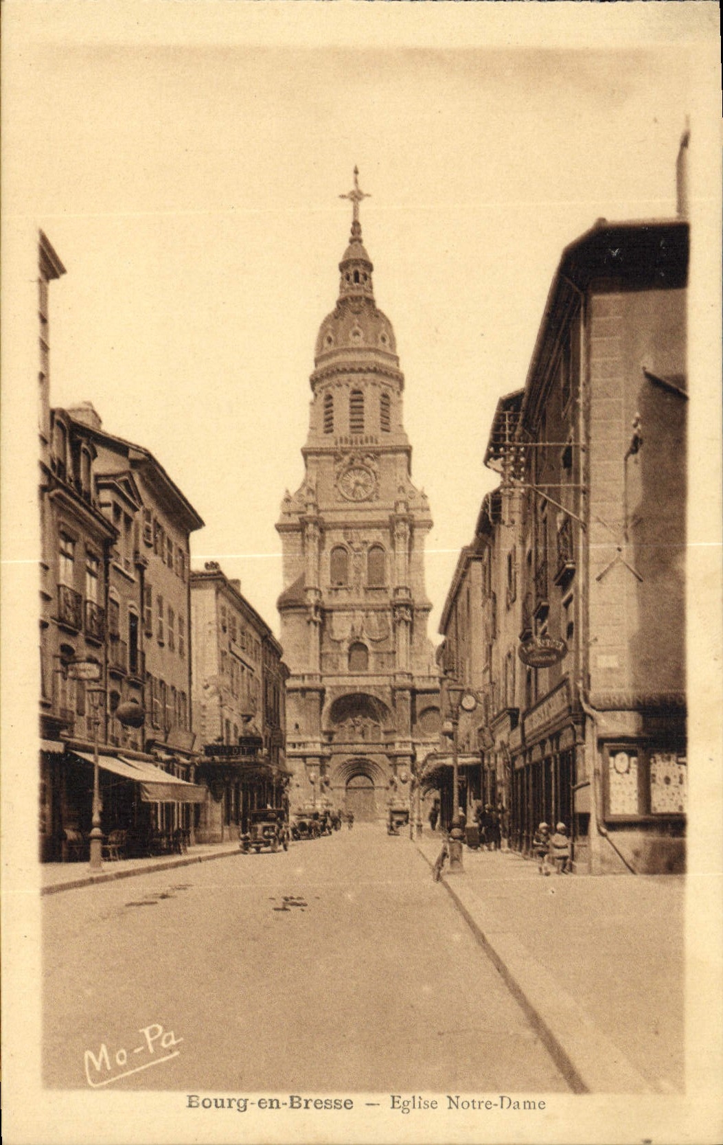 CPA Bourg en Bresse Eglise Notre Dame