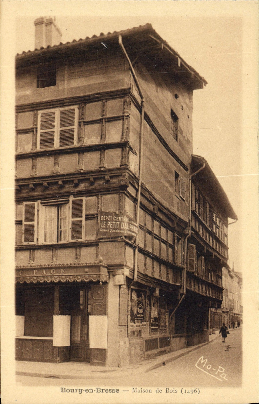 CPA Bourg en Bresse Maison de Bois 1496 