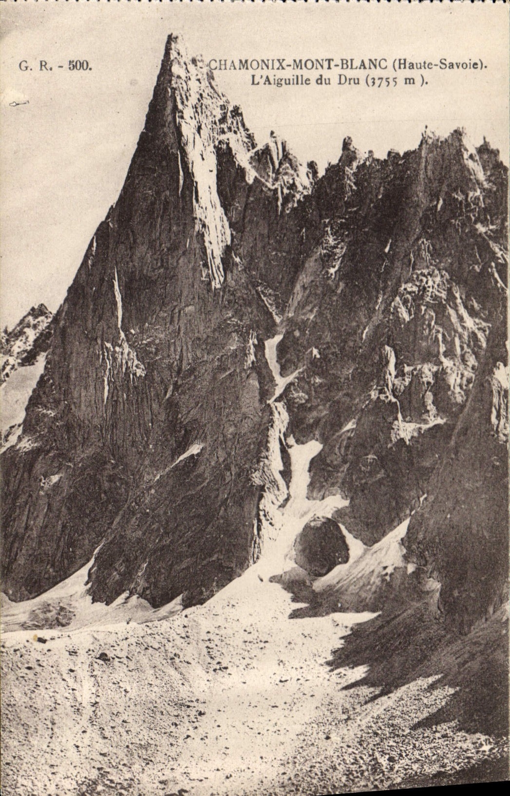 CPA Chamonix Mont Blanc Hte Savoie l'Aiguille du Dru 