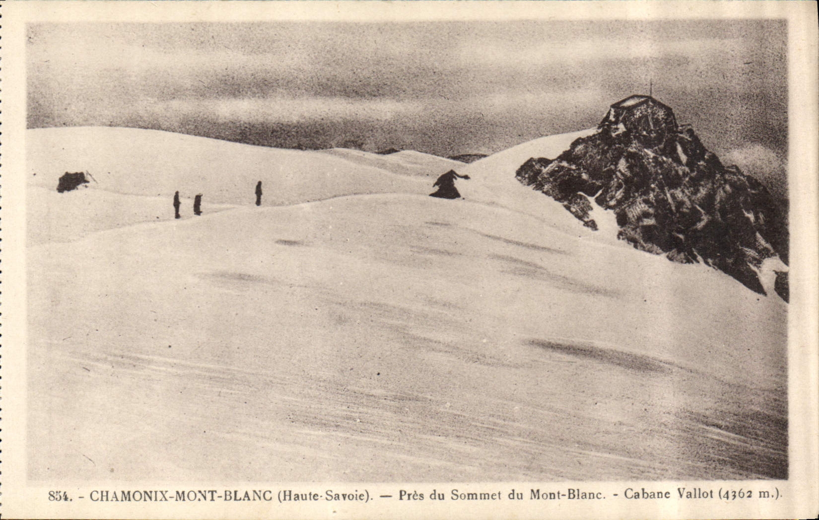 CPA Chamonix Mont Blanc Haute Savoie Pres du Sommet du Mont Blanc Cabane Vallot 