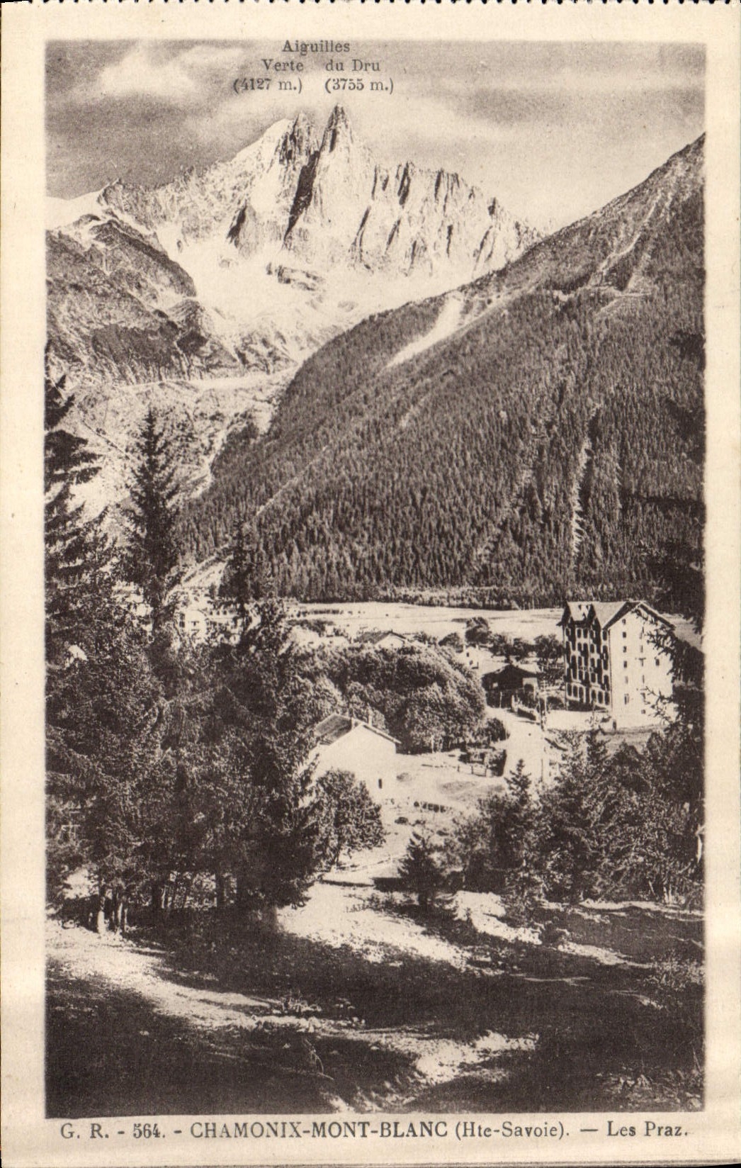 CPA Chamonix Mont Blanc Hte Savoie les Praz 