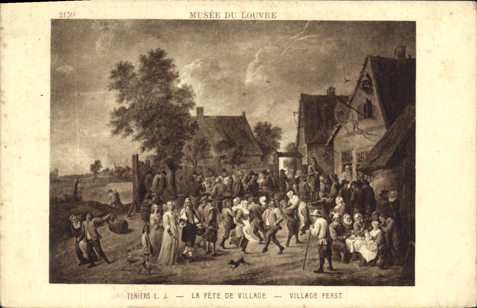 CPA Musee du Louvre Teniers L J la Fete de Village