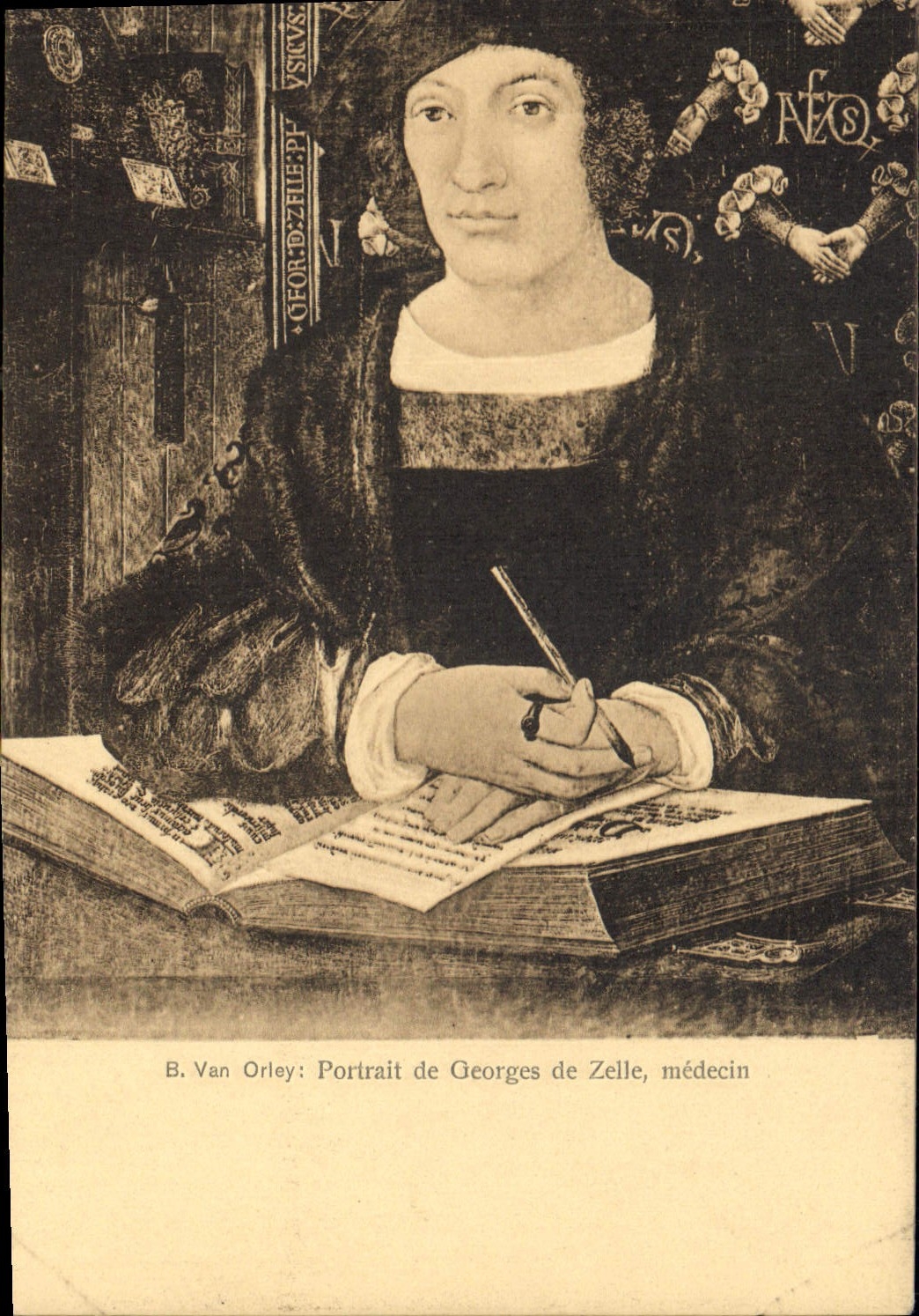 CPA B Van Orley Portail de Georges de Zelle Medecin 