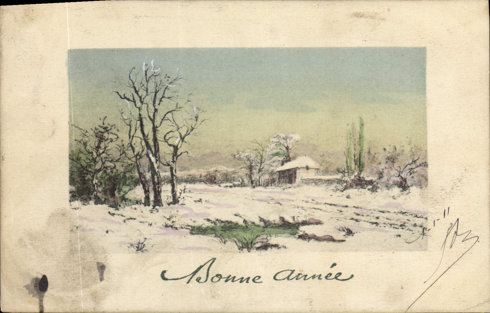 CPA Bonne Annee 
