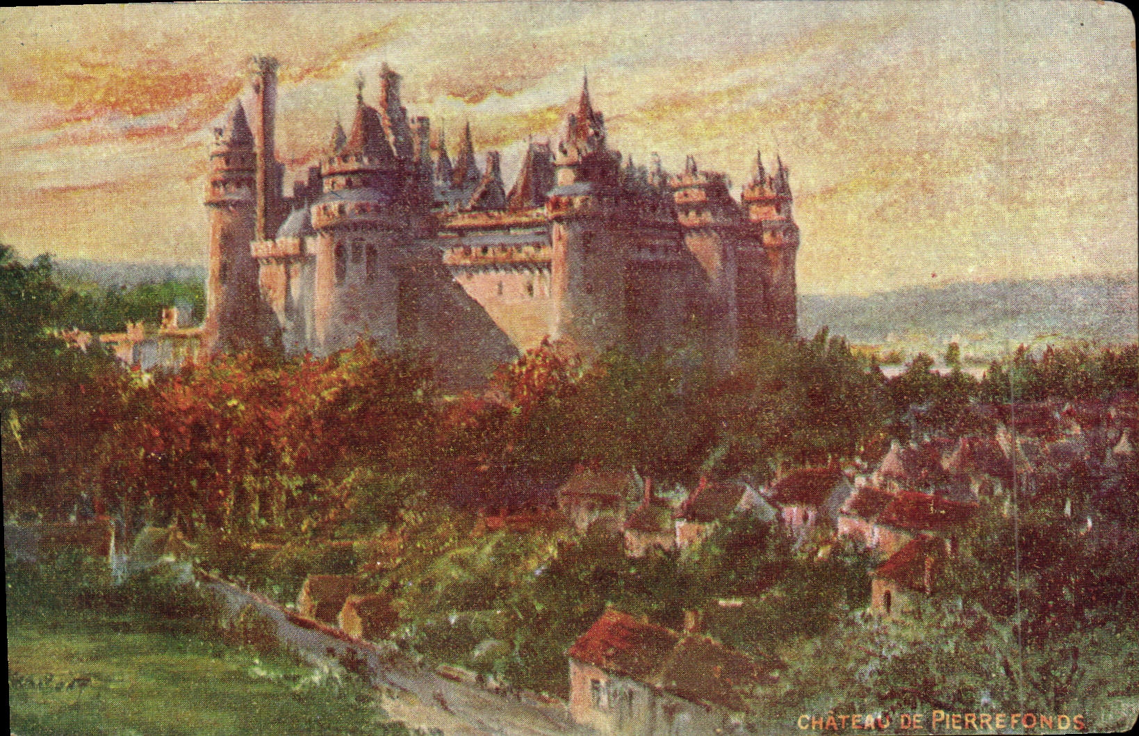 CPA Chateau de Pierrefonds 