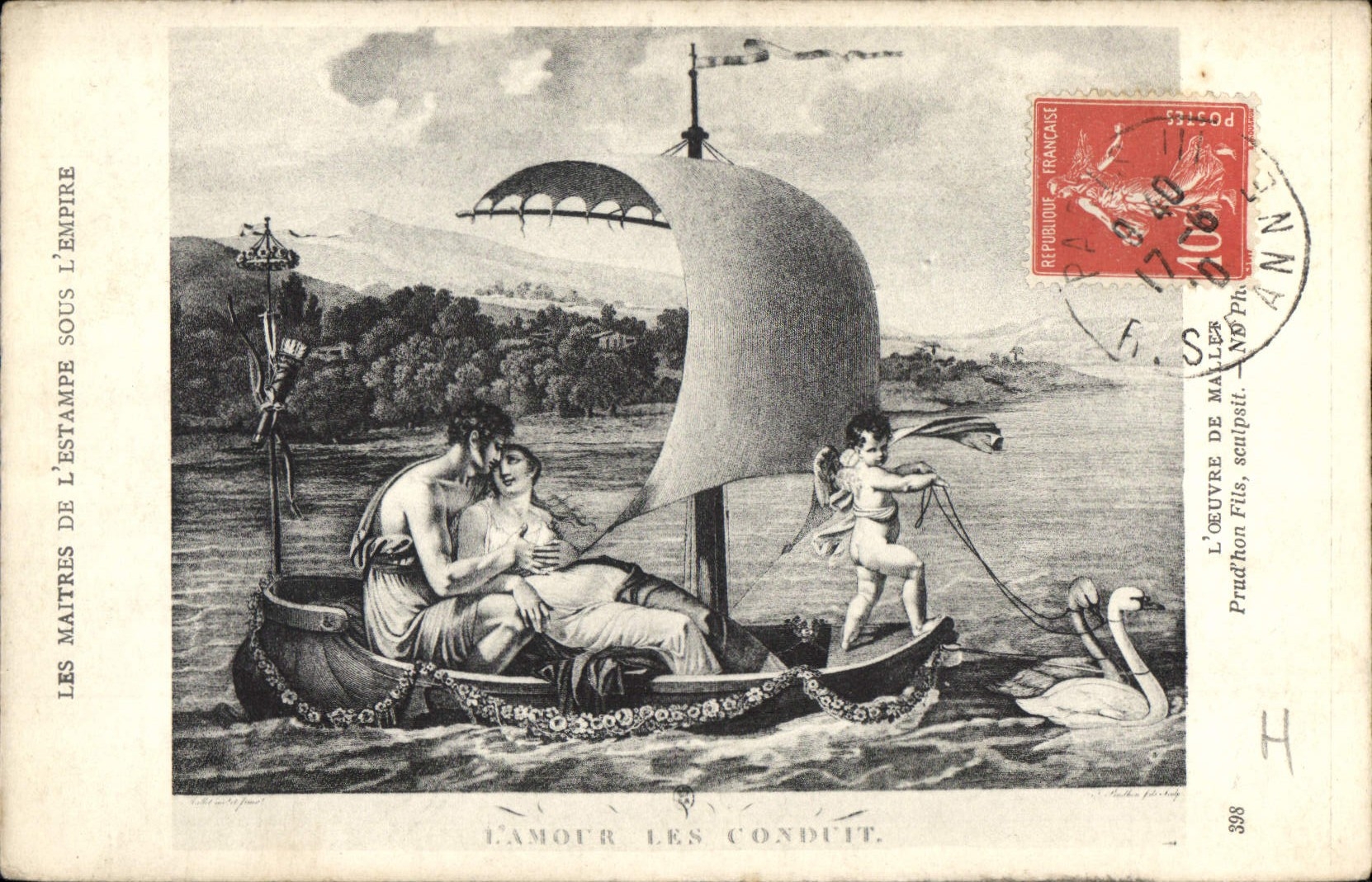 CPA L'Oeuvre de Mallet Prud'hon fils Sculpsit 