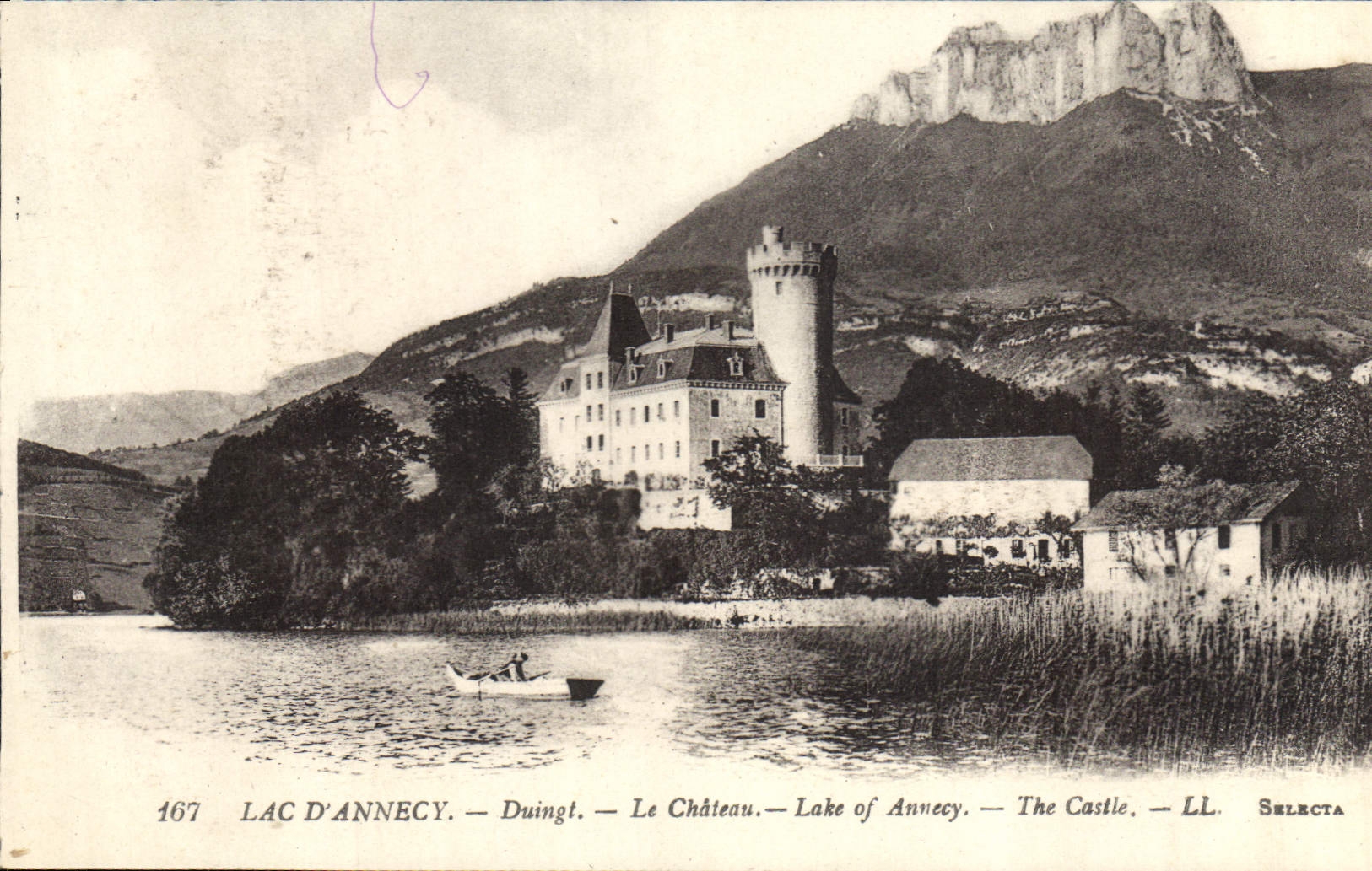 CPA Lac d'Annecy Duingt Le Chateau 