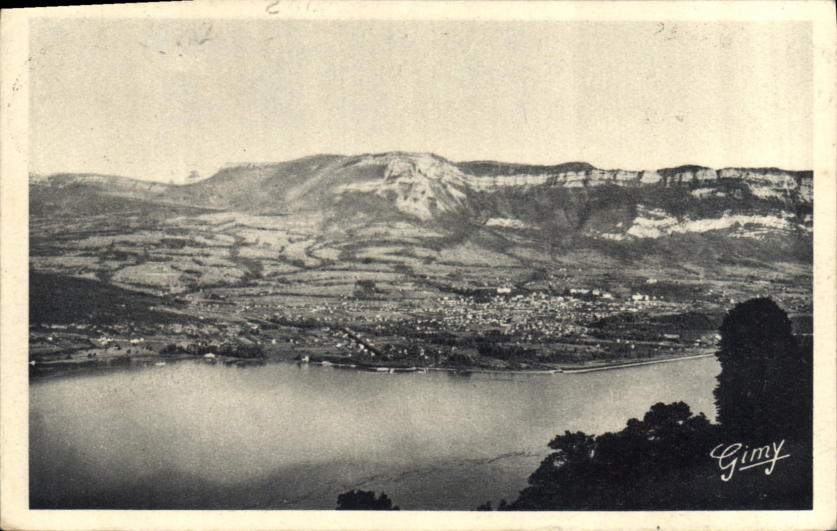 CPA Savoie pittoresque Le Lac du Bourge Aix les Bains et le Mont Revard