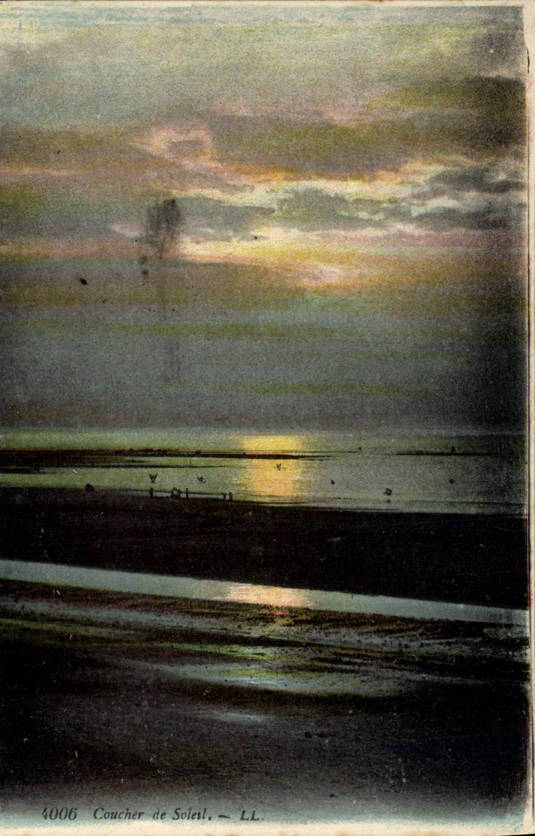 CPA Coucher de Soleil 