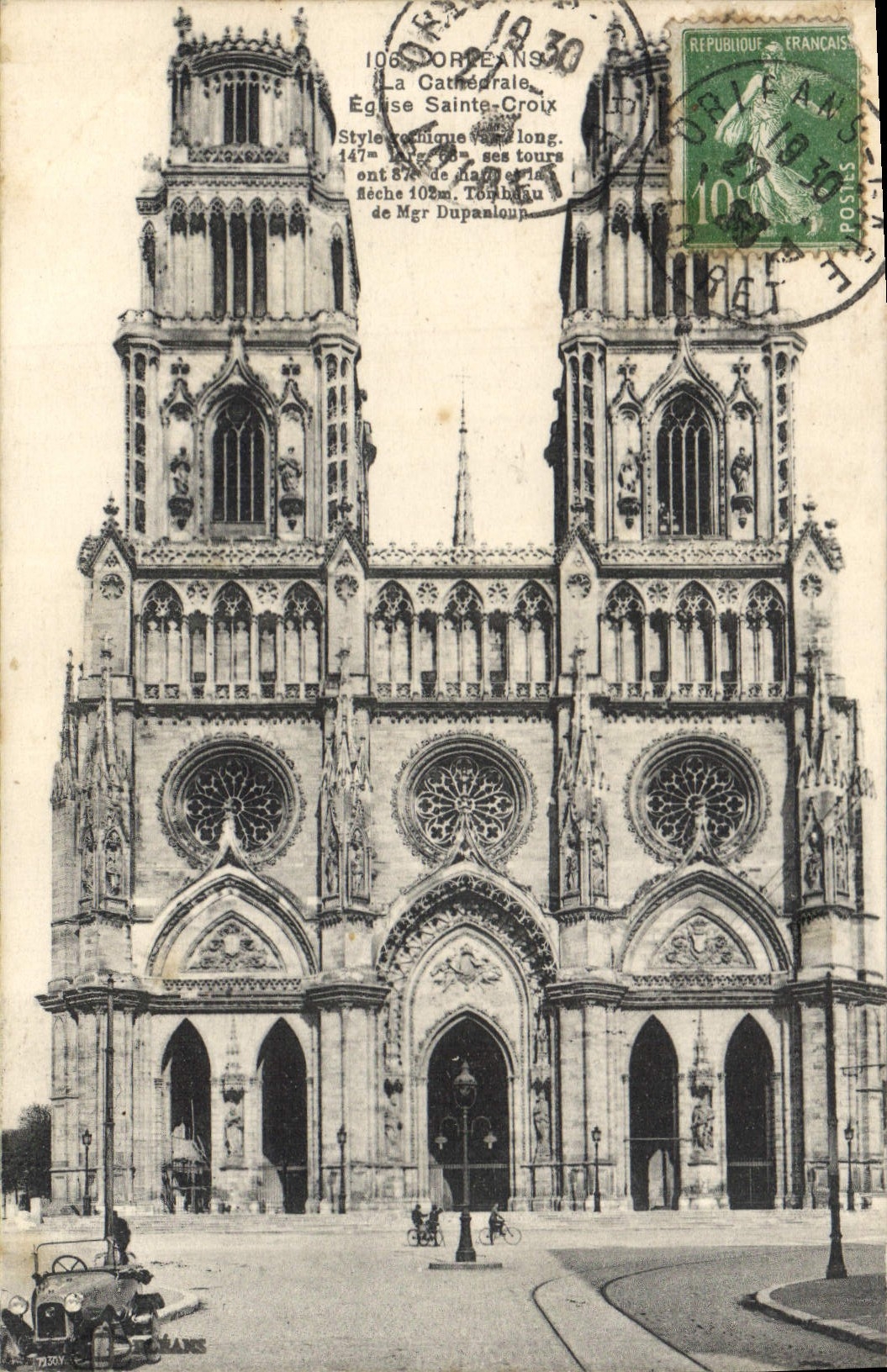 CPA Orleans La Cathedrale Eglise Sainte Croix 
