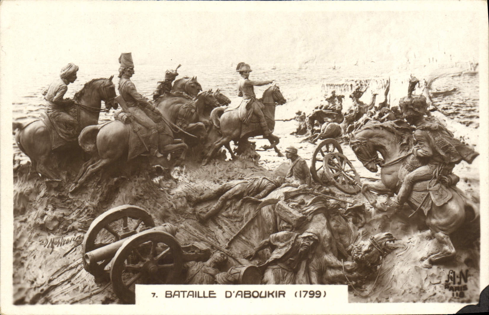 CPA Bataille d'Aboukir 1799 