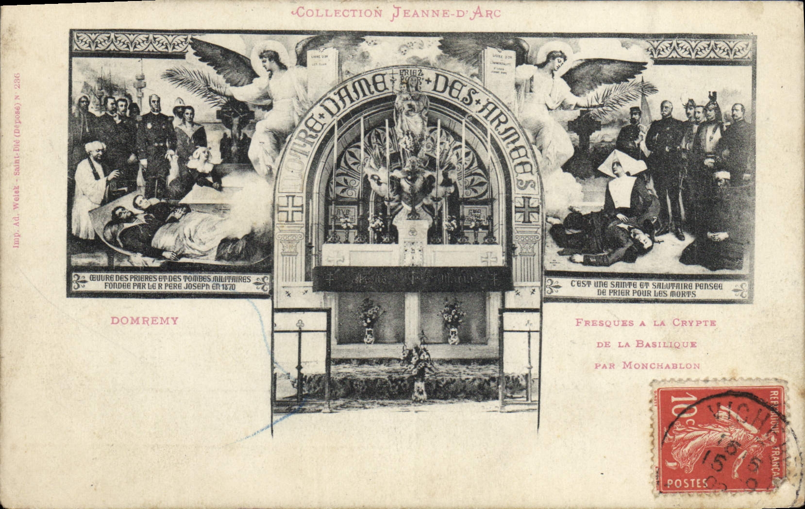 CPA Collection Jeanne d'Arc Domremy a la Crypte de la BAsilique