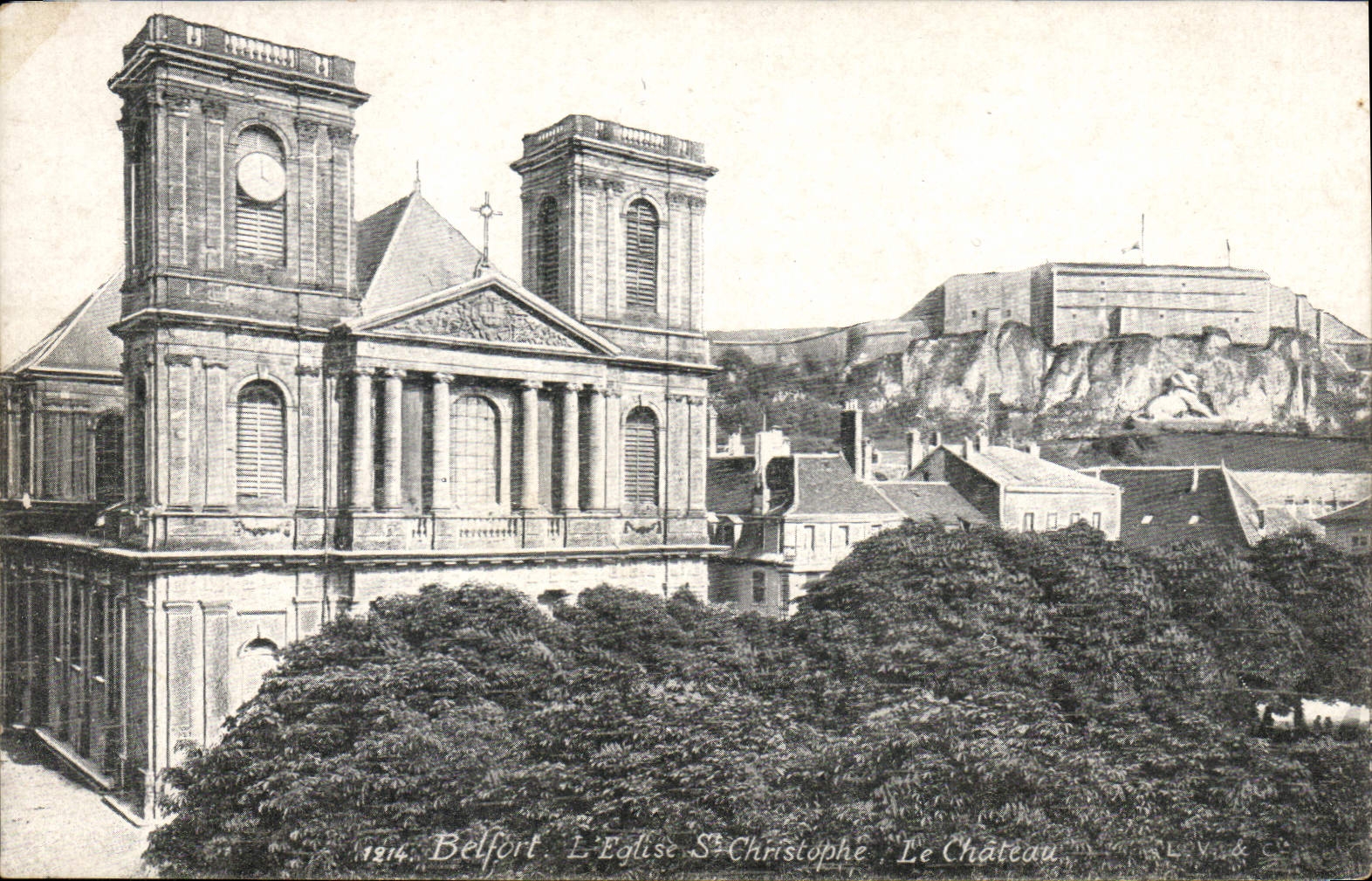 CPA Belfort L'Eglise St Christophe Le Chateau 
