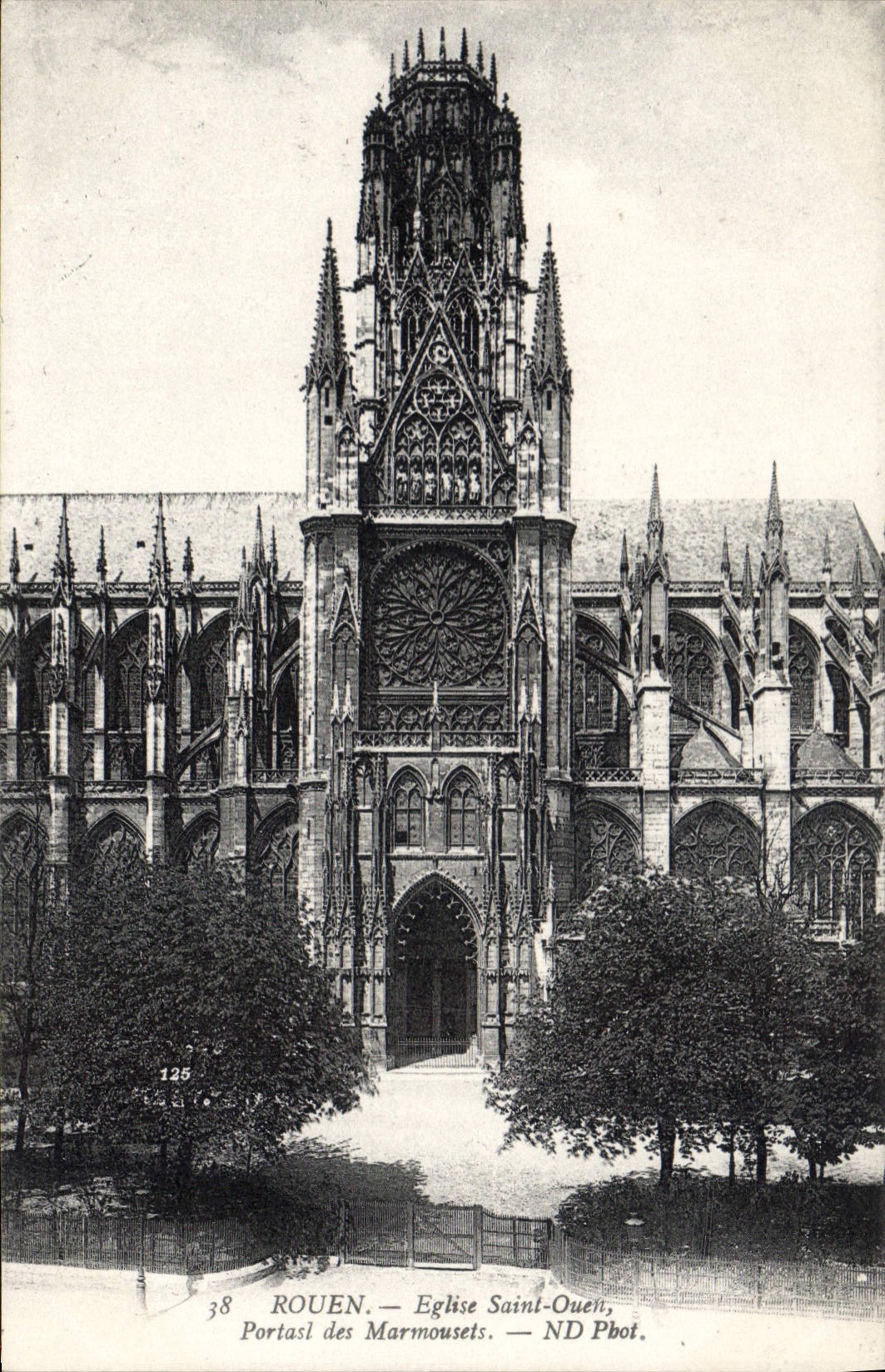 CPA Rouen Eglise Saint Ouen Poratil des Marmousets 