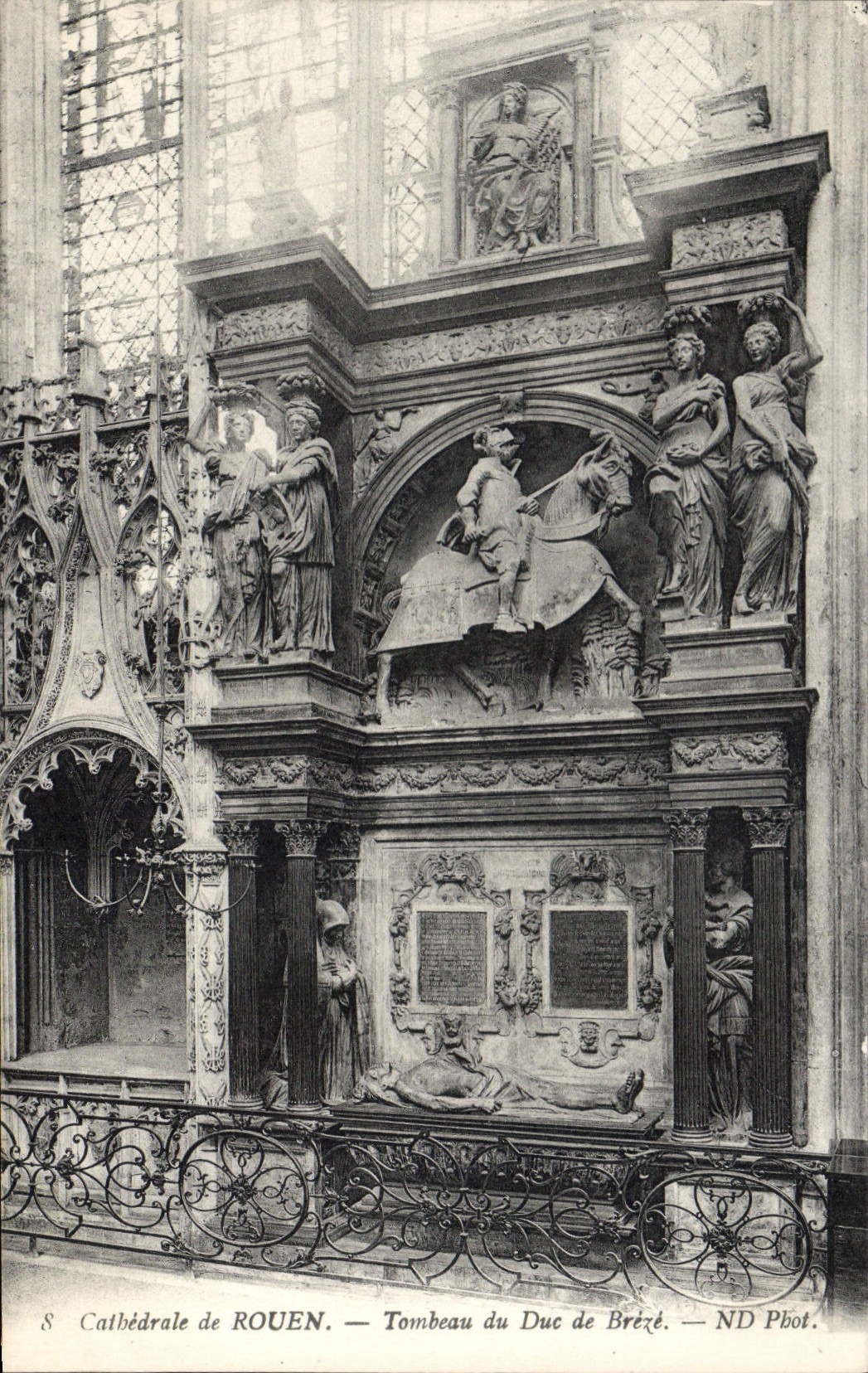 CPA Cathedrale de Rouen Tombeau du Duc de Breze 