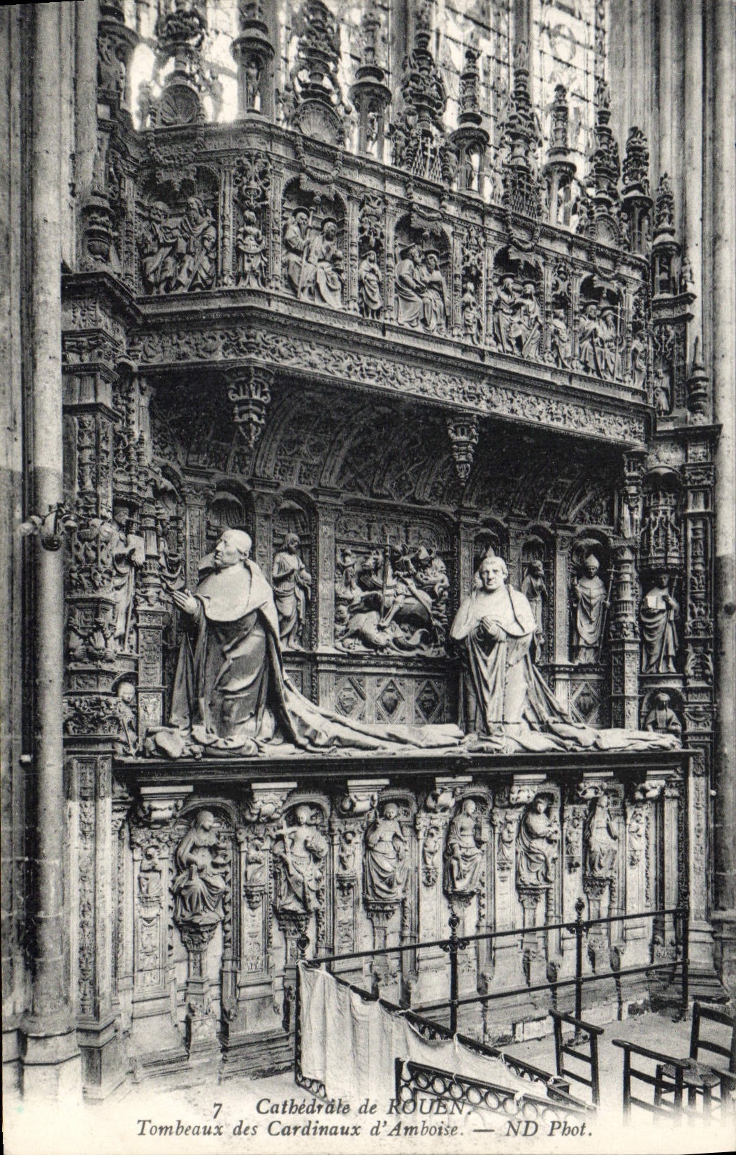 CPA Cathedrale de Rouen Tombeaux des Cardinaux d'Amboise 