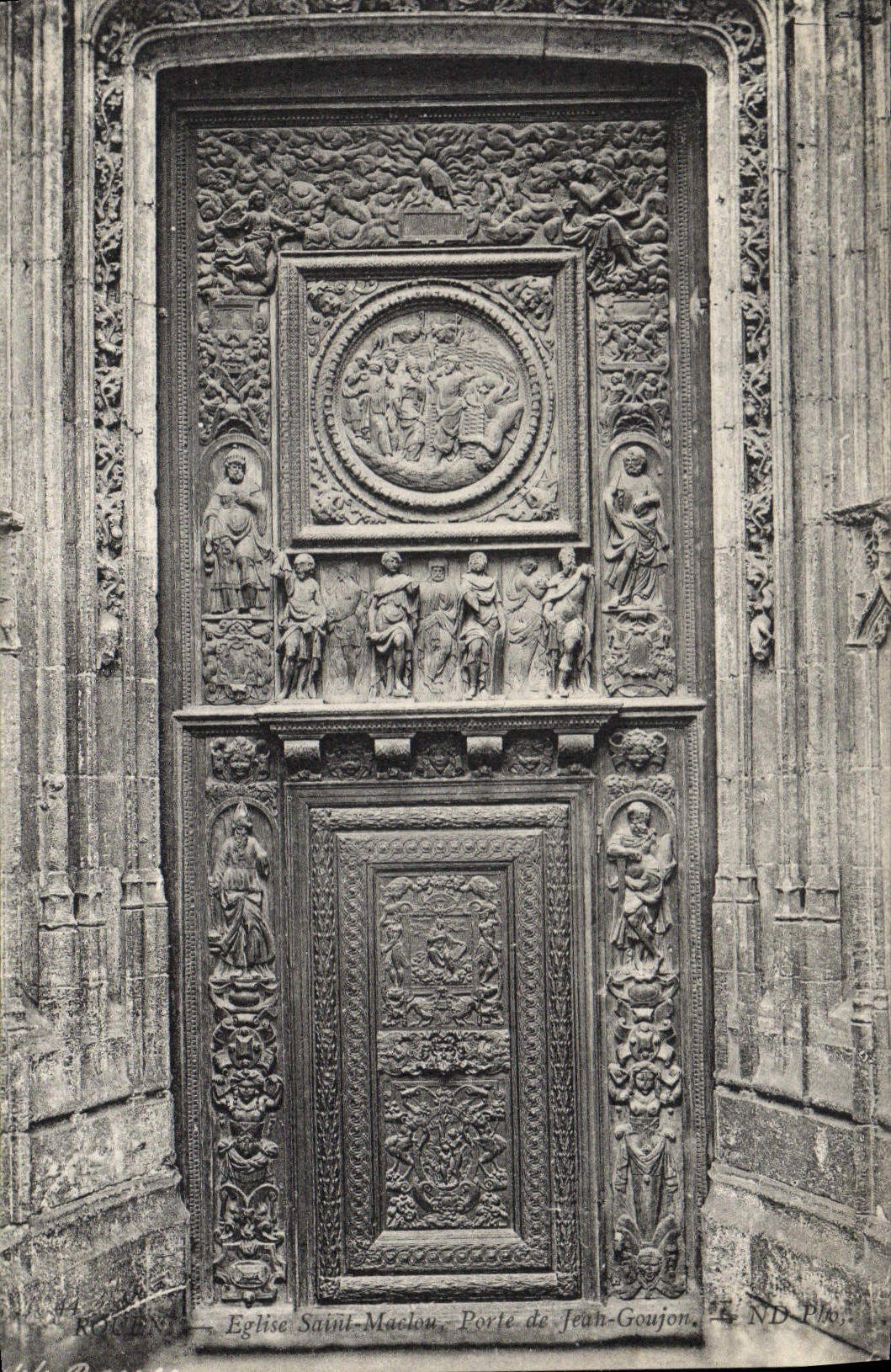 CPA Eglise Saint Maclou Porte de Jean Goujon 