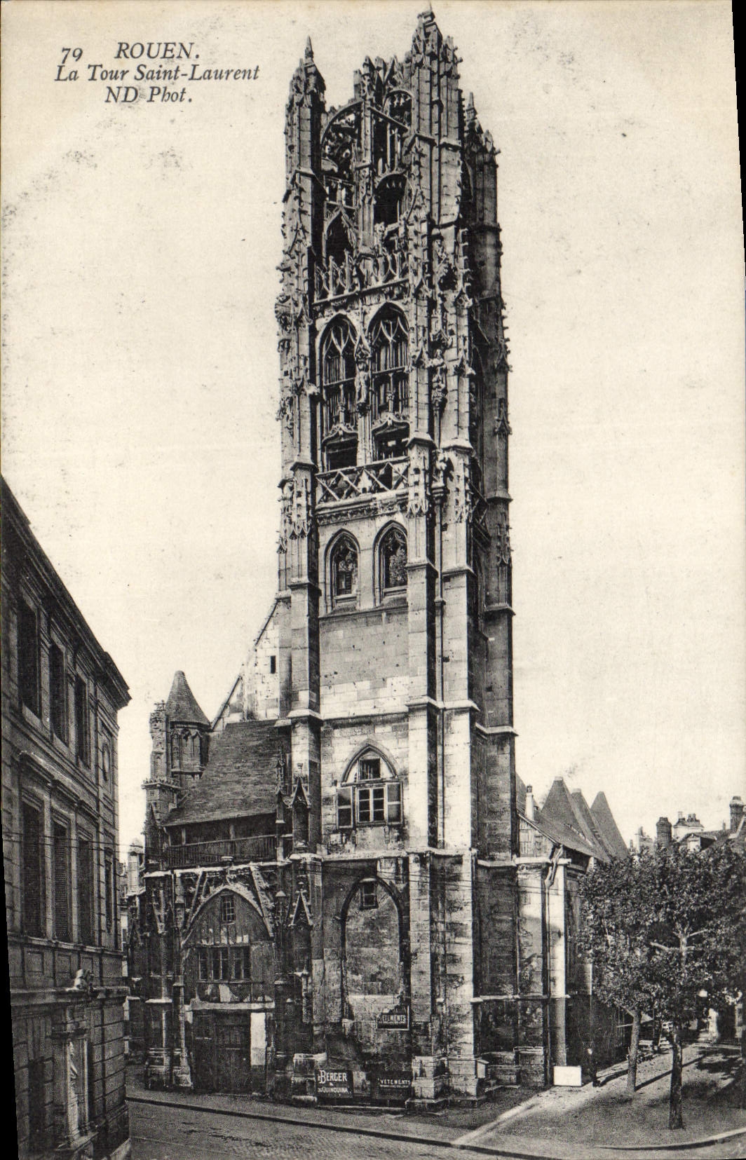 CPA Rouen La Tour Saint Laurent 