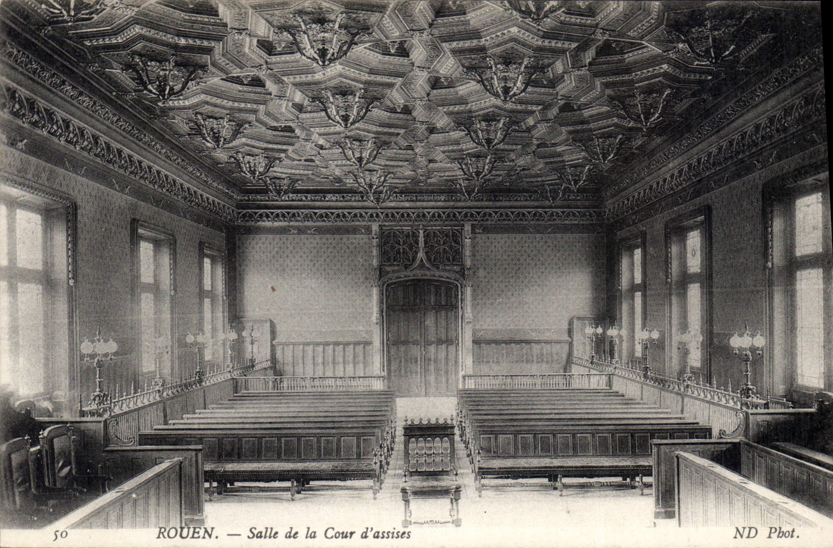 CPA Rouen Salle de la Cour d'assises 