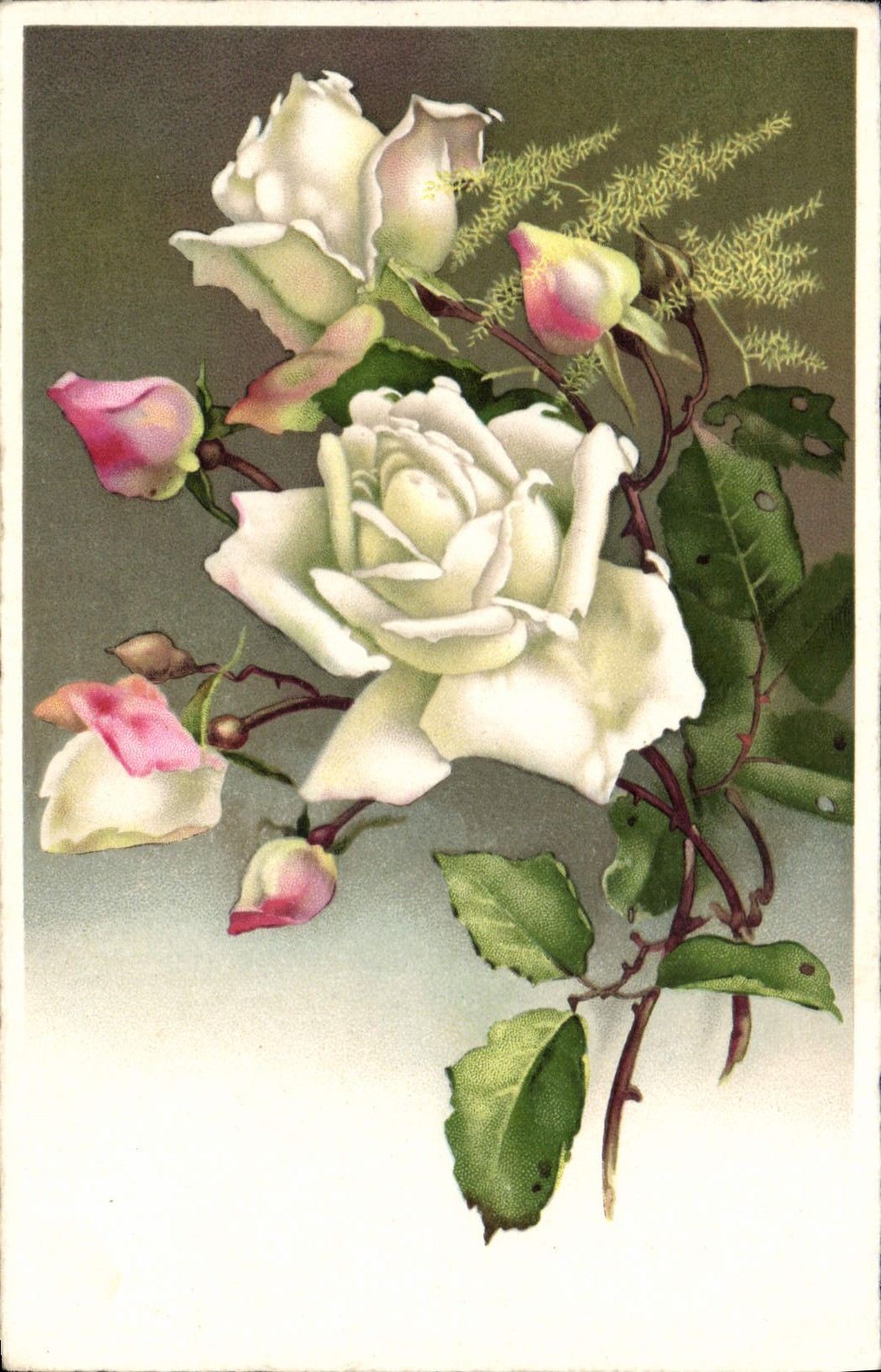 CPA Fantaisie Fleurs