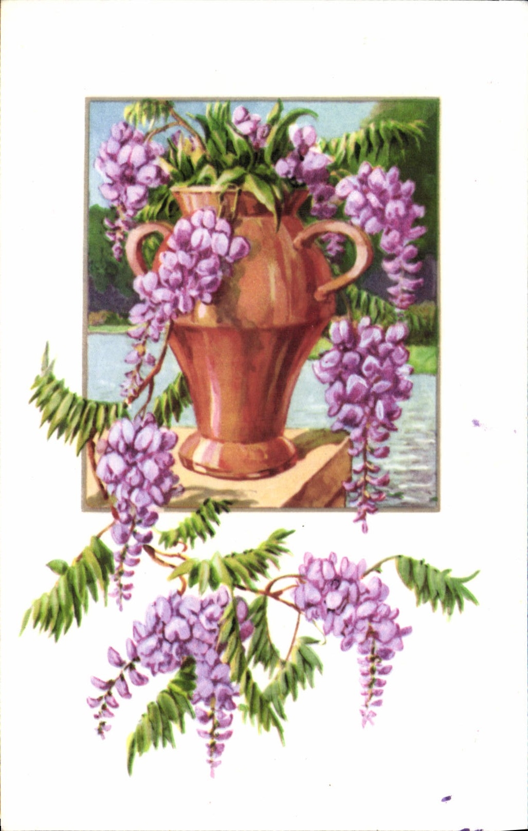 CPA Fantaisie Fleurs