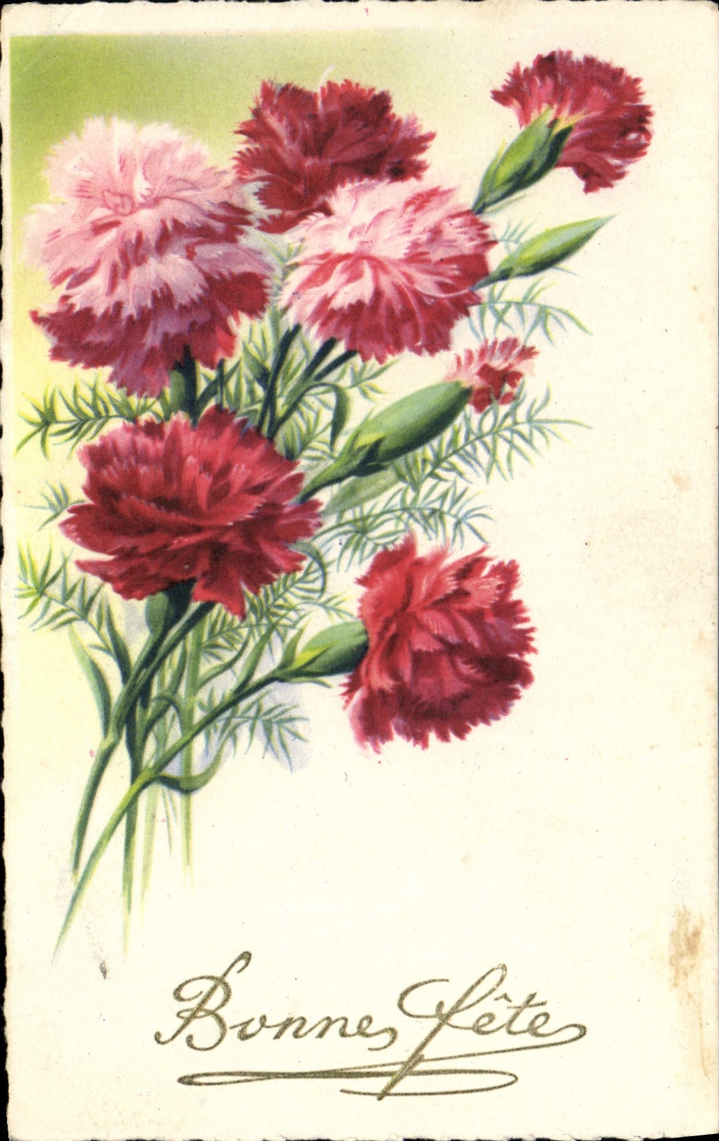CPA Bonne fete Fleurs