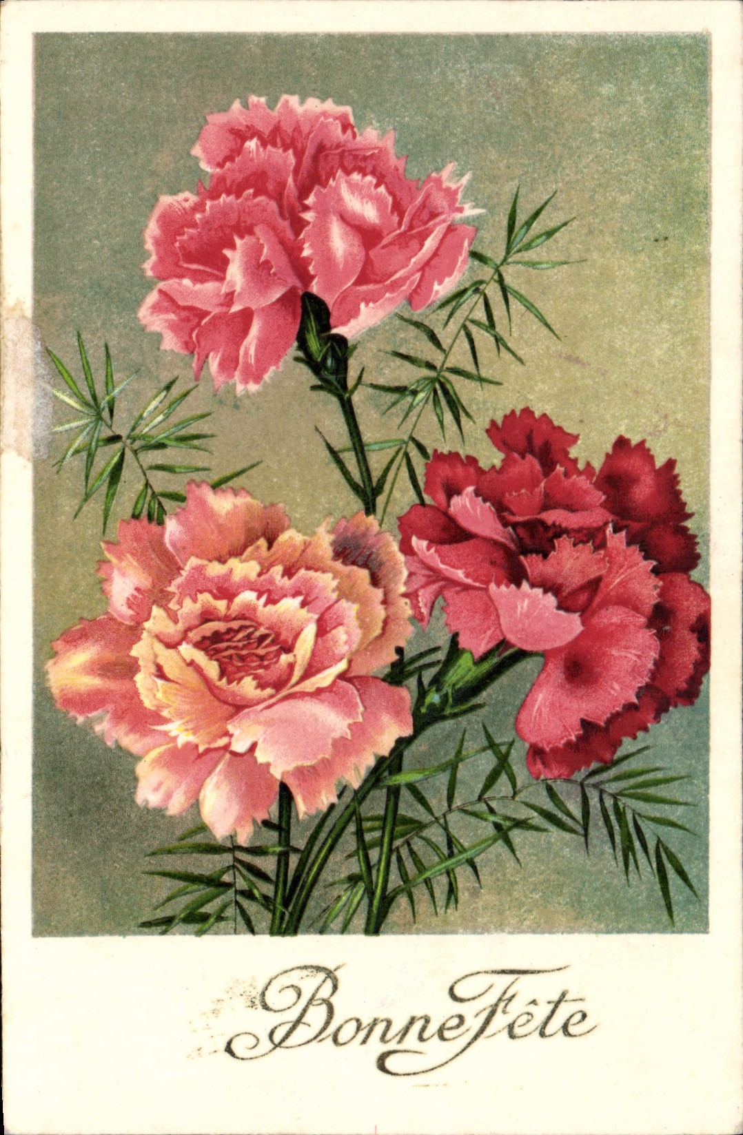 CPA Bonne Fete Fleurs