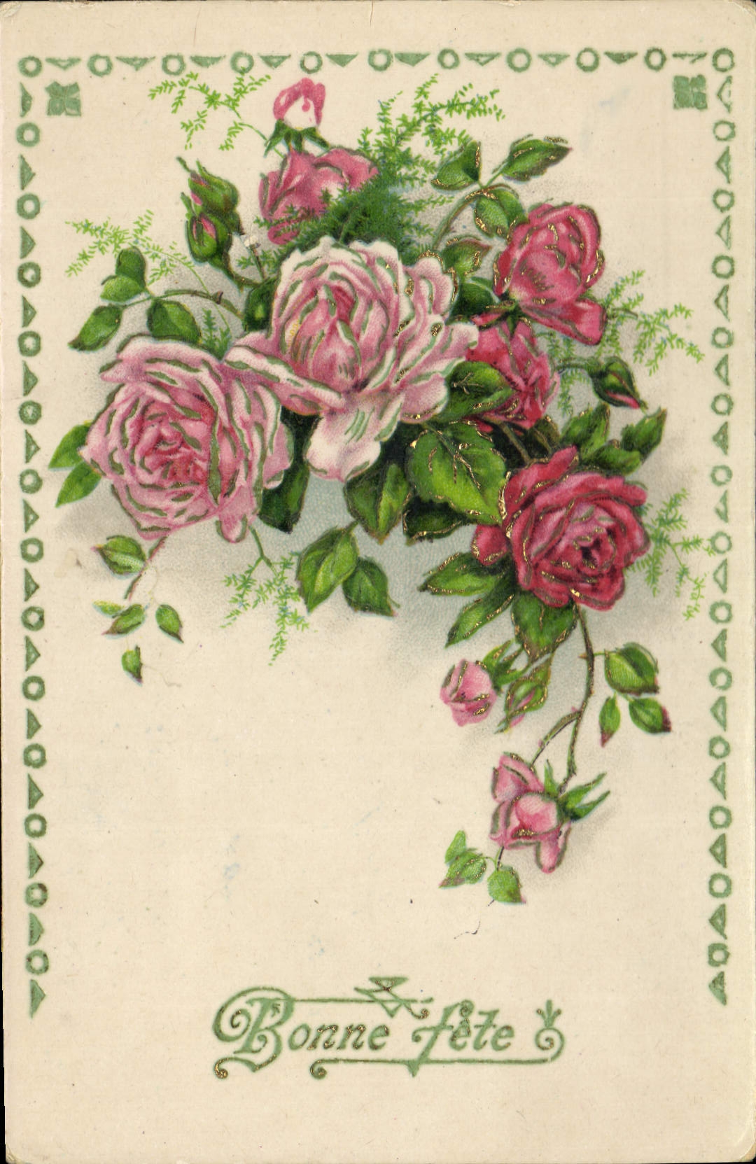 CPA Bonne Fete Fleurs