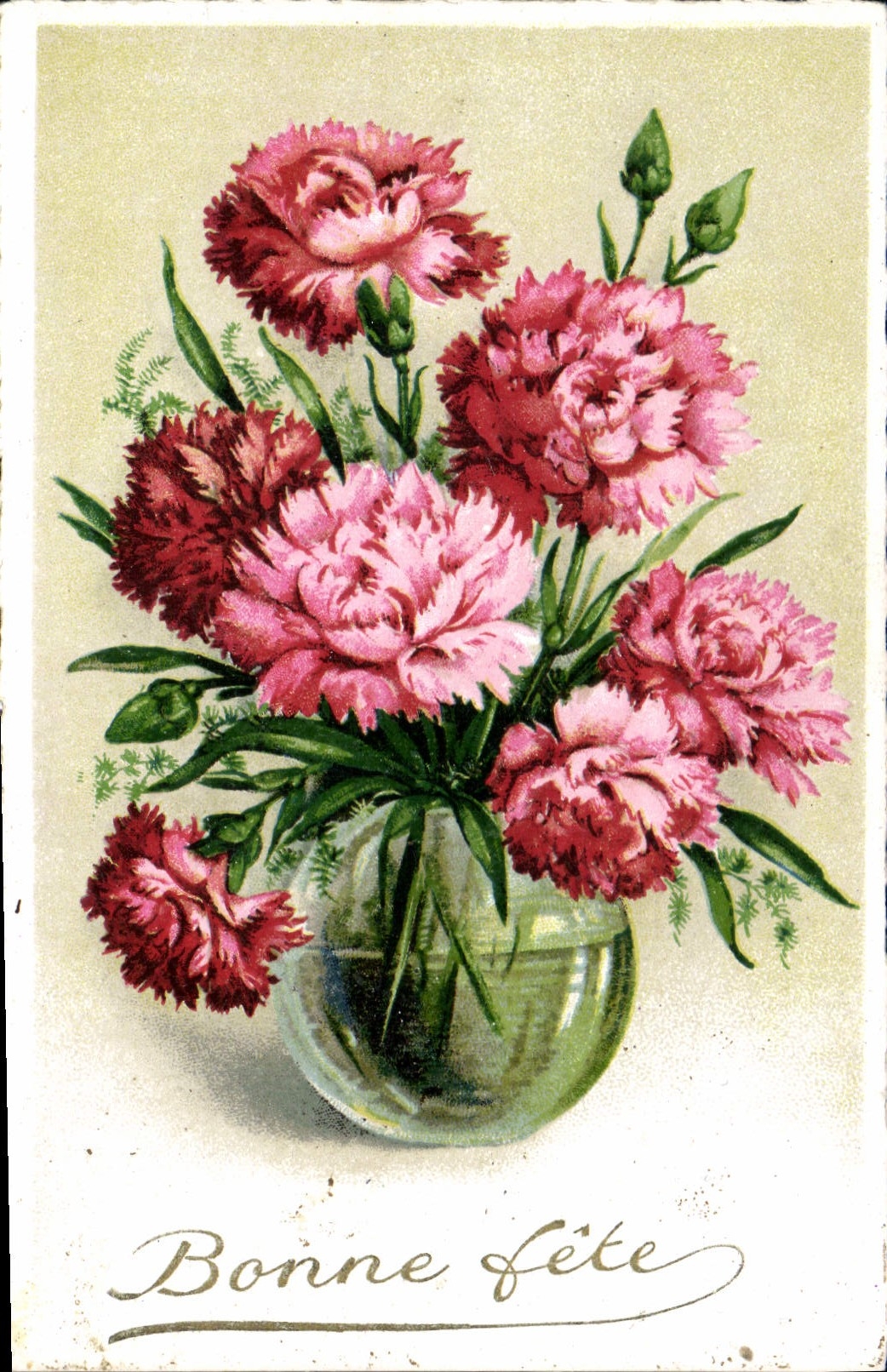 CPA Bonne Fete Fleurs