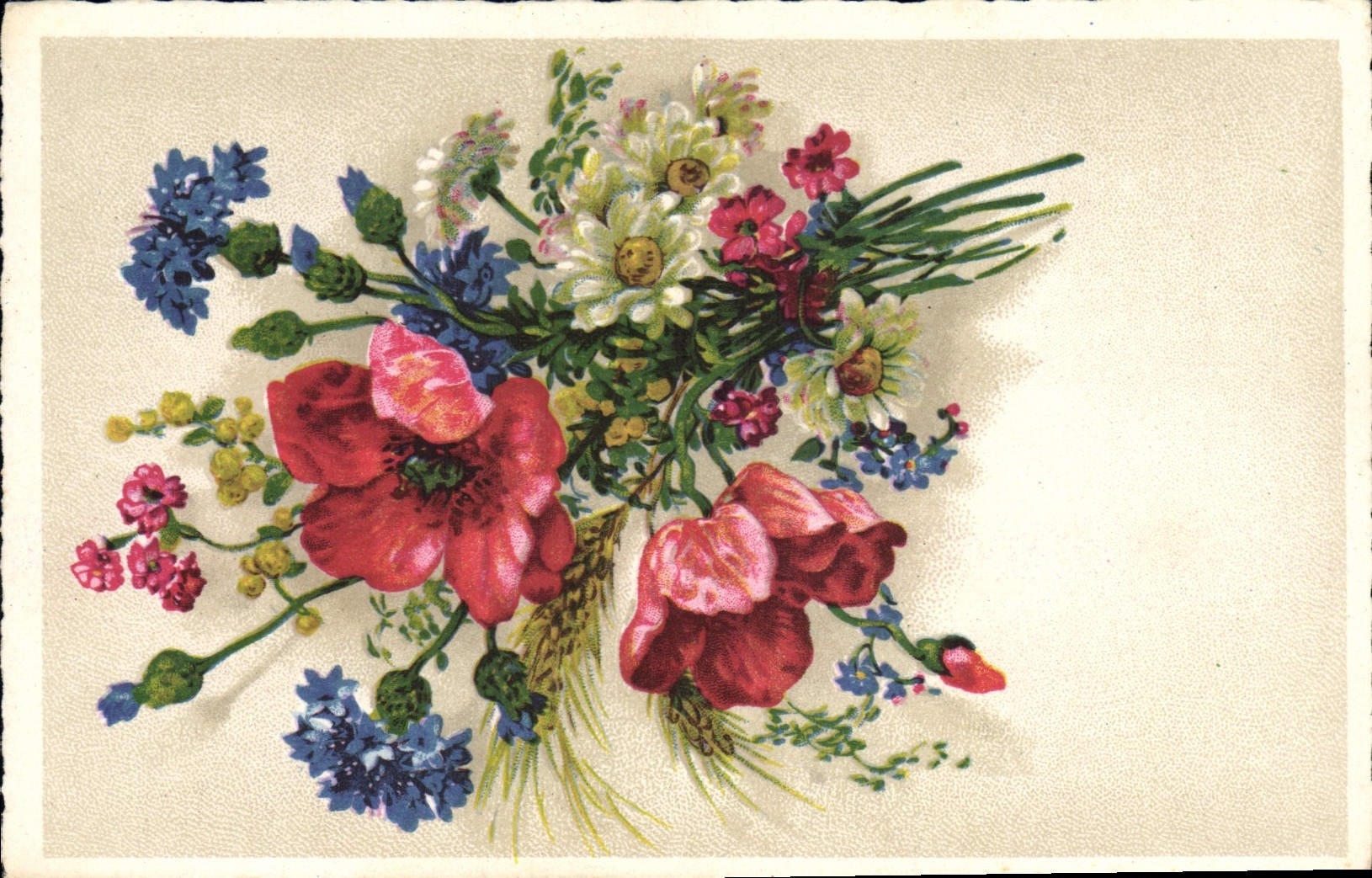 CPA Fantaisie Fleurs