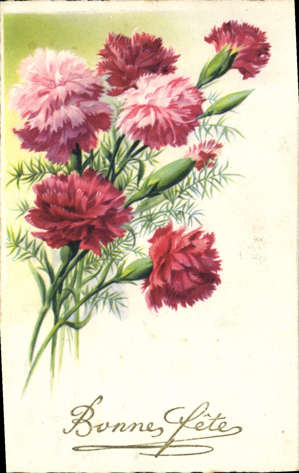 CPA Bonne fete Fleurs