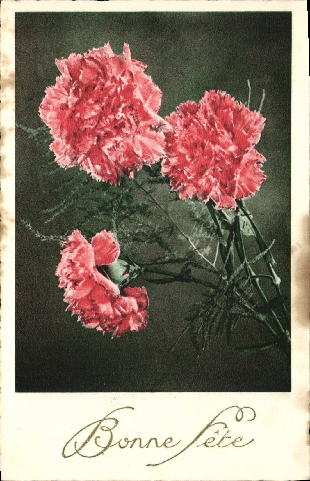 CPA Bonne fete Fleurs