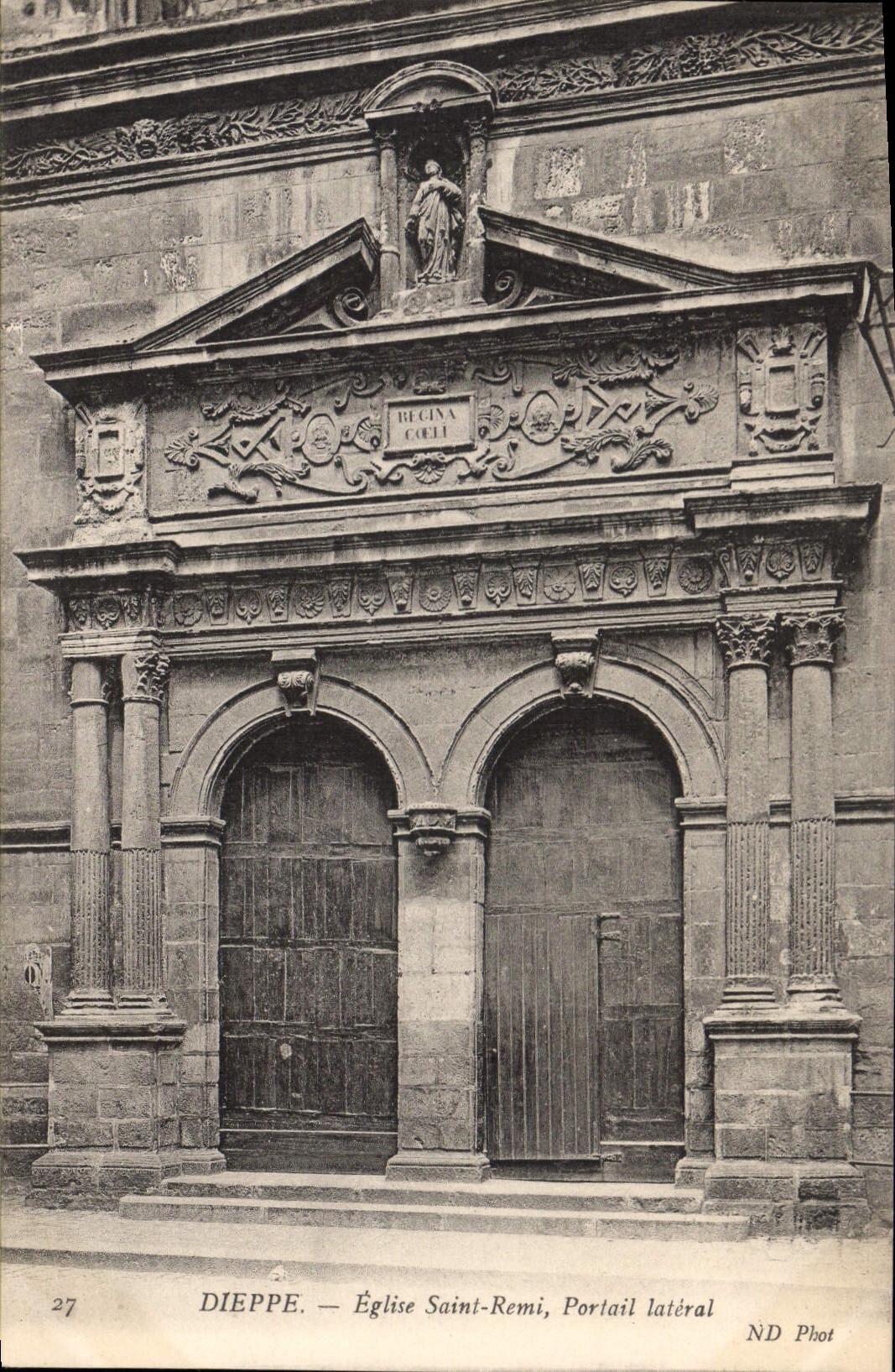CPA Dieppe Eglise Saint Remi Portail lateral 