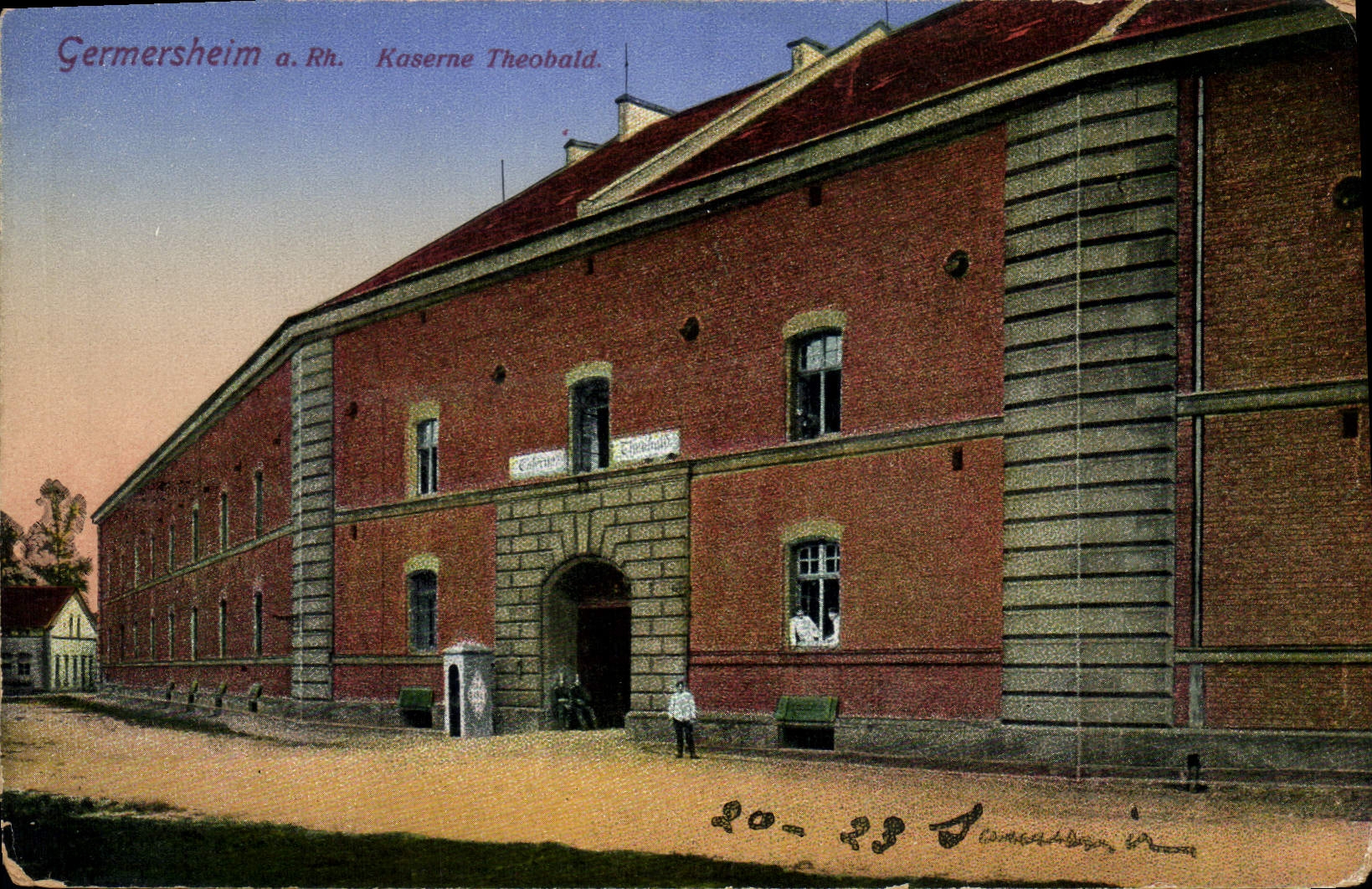 CPA Germersheim Kaserne Theobald Militaria
