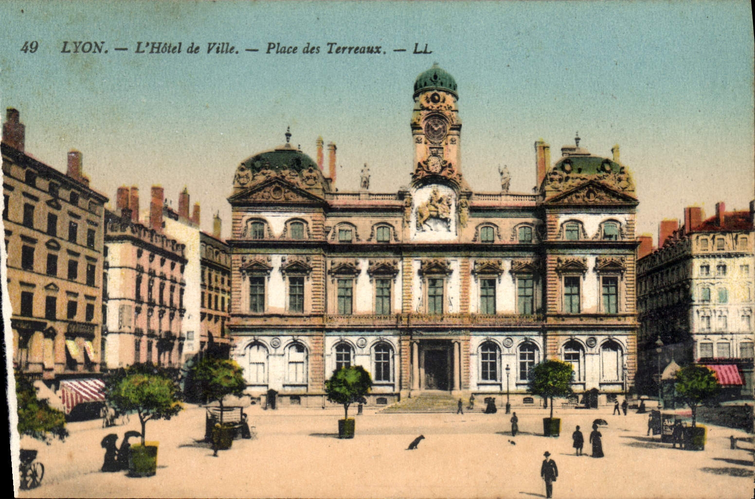 CPA Lyon L'Hotel de Ville Place des Terreaux 