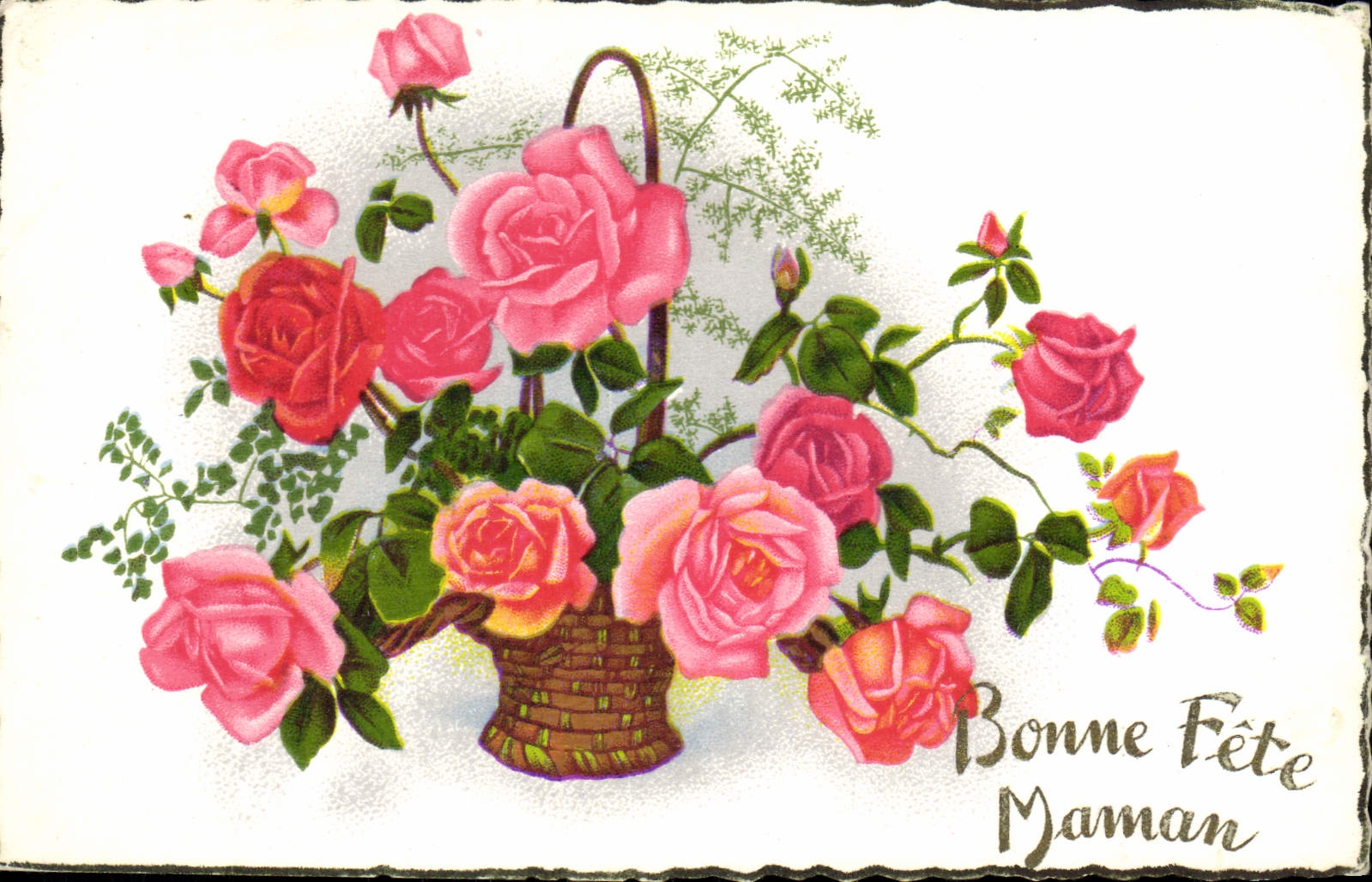 CPA Bonne Fete Maman Fleurs