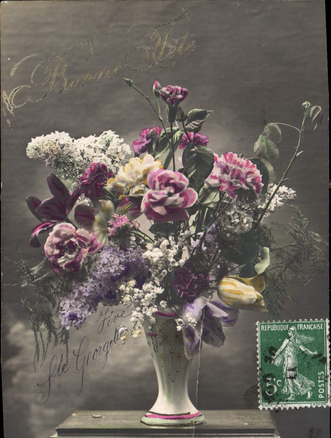 CPA Fantaisie Fleurs