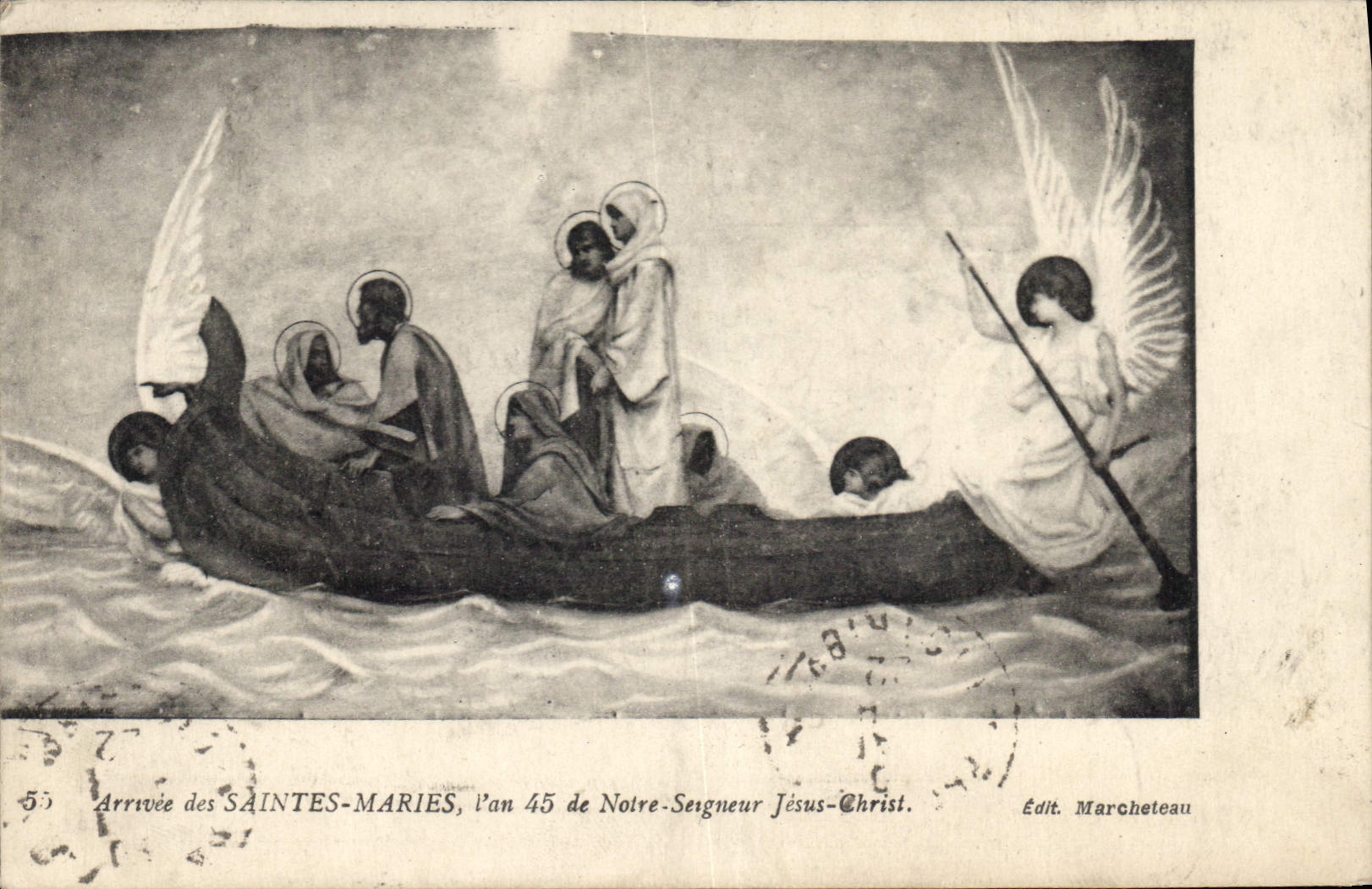 CPA Arrivee des Saintes Maries l'an 45 de Notre Seigneur Jesus Christ 