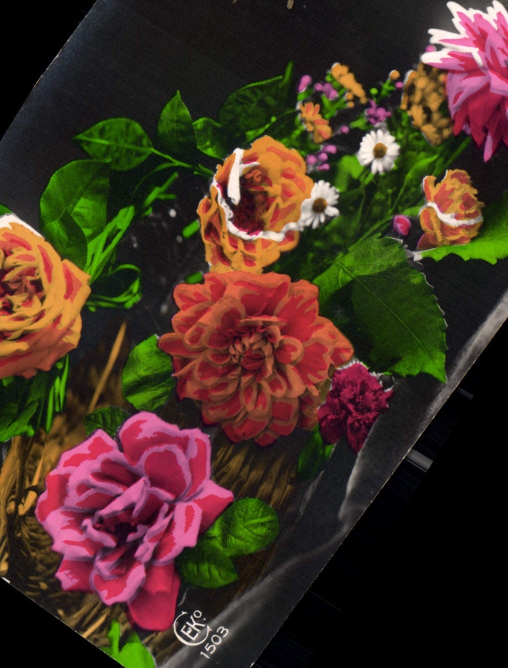 CPA Fantaisie Fleurs