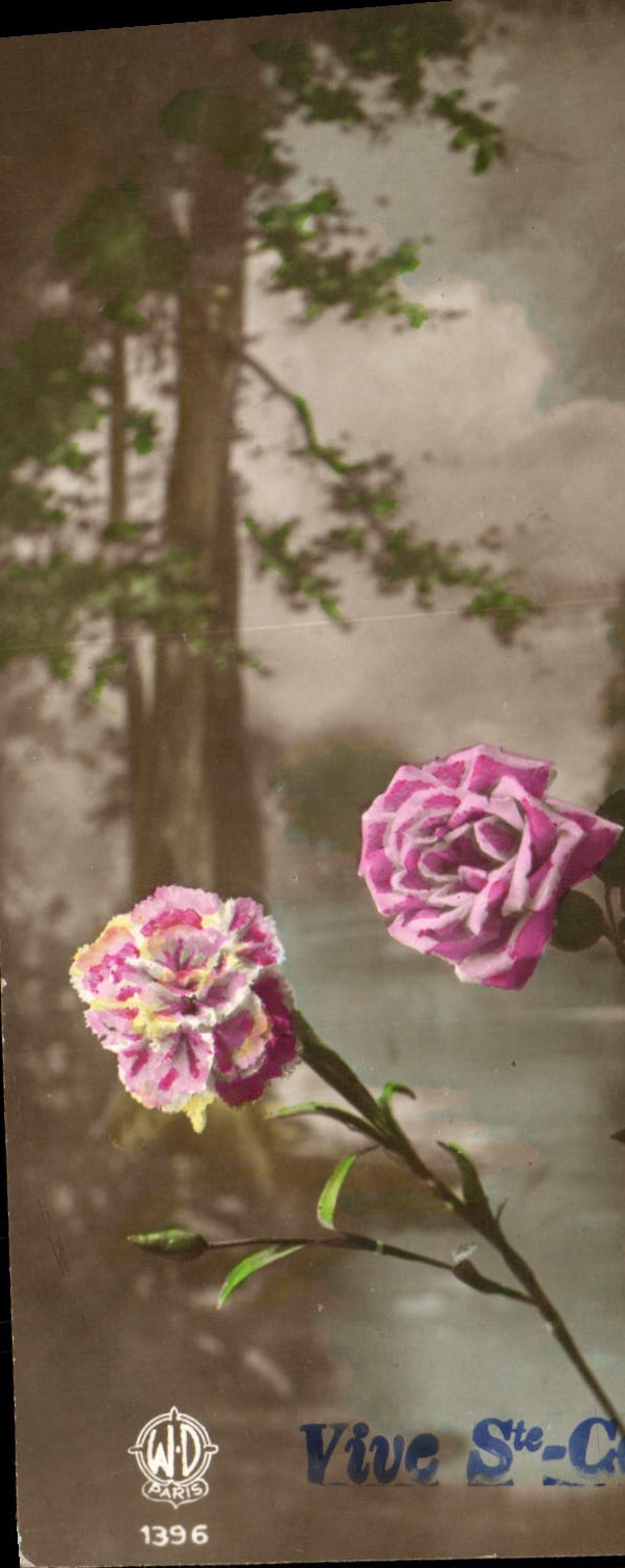 CPA Fantaisie Fleurs