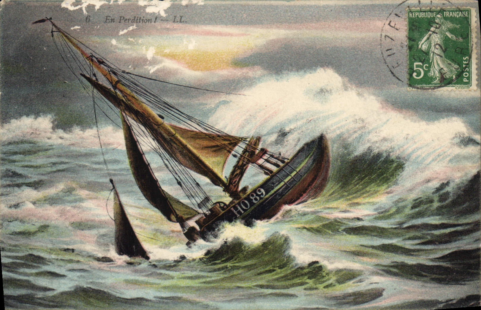 CPA Bateau de peche