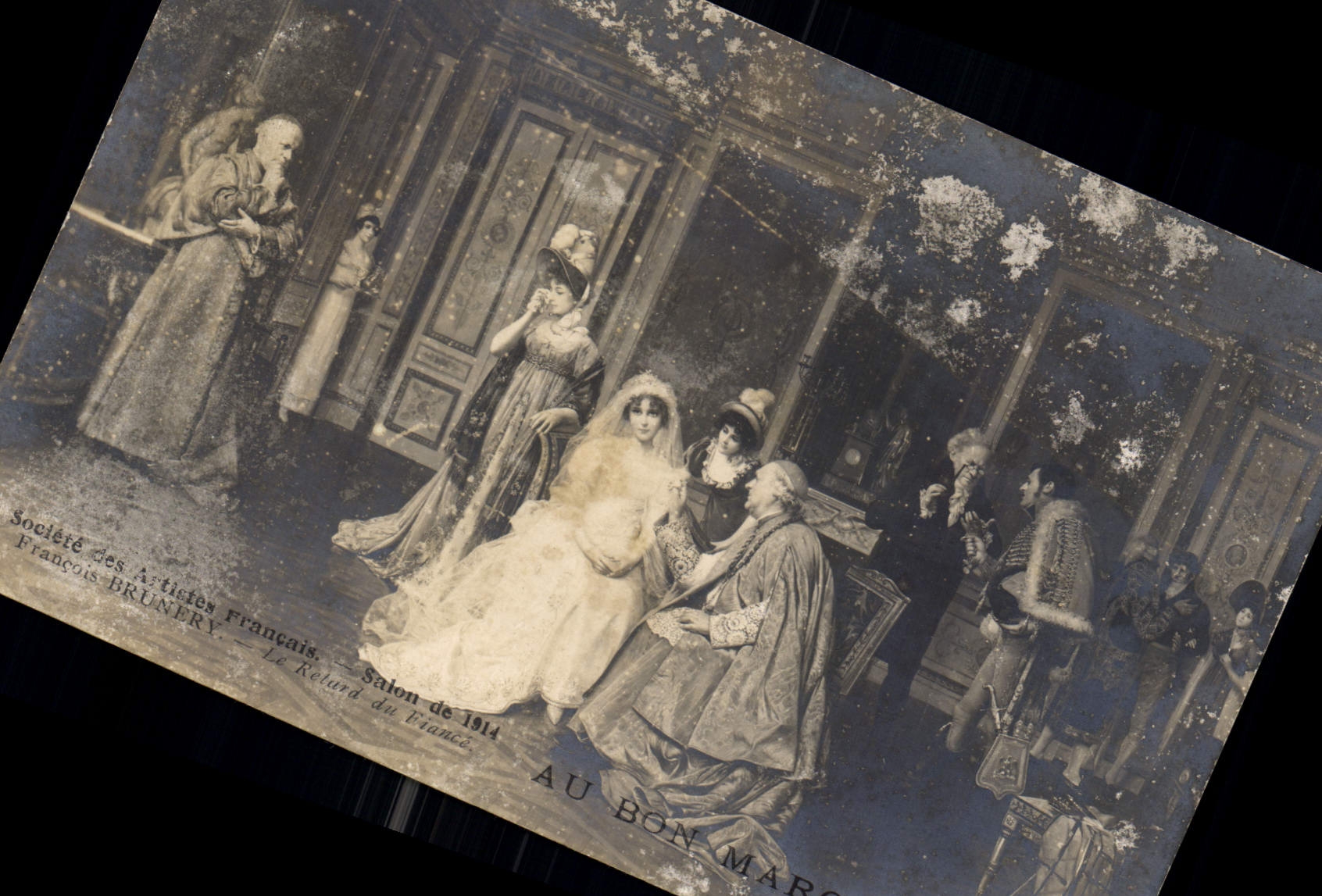 CPA Societe des Artistes Francais Salon de 1914 Francois Brunery Le retard du fiance
