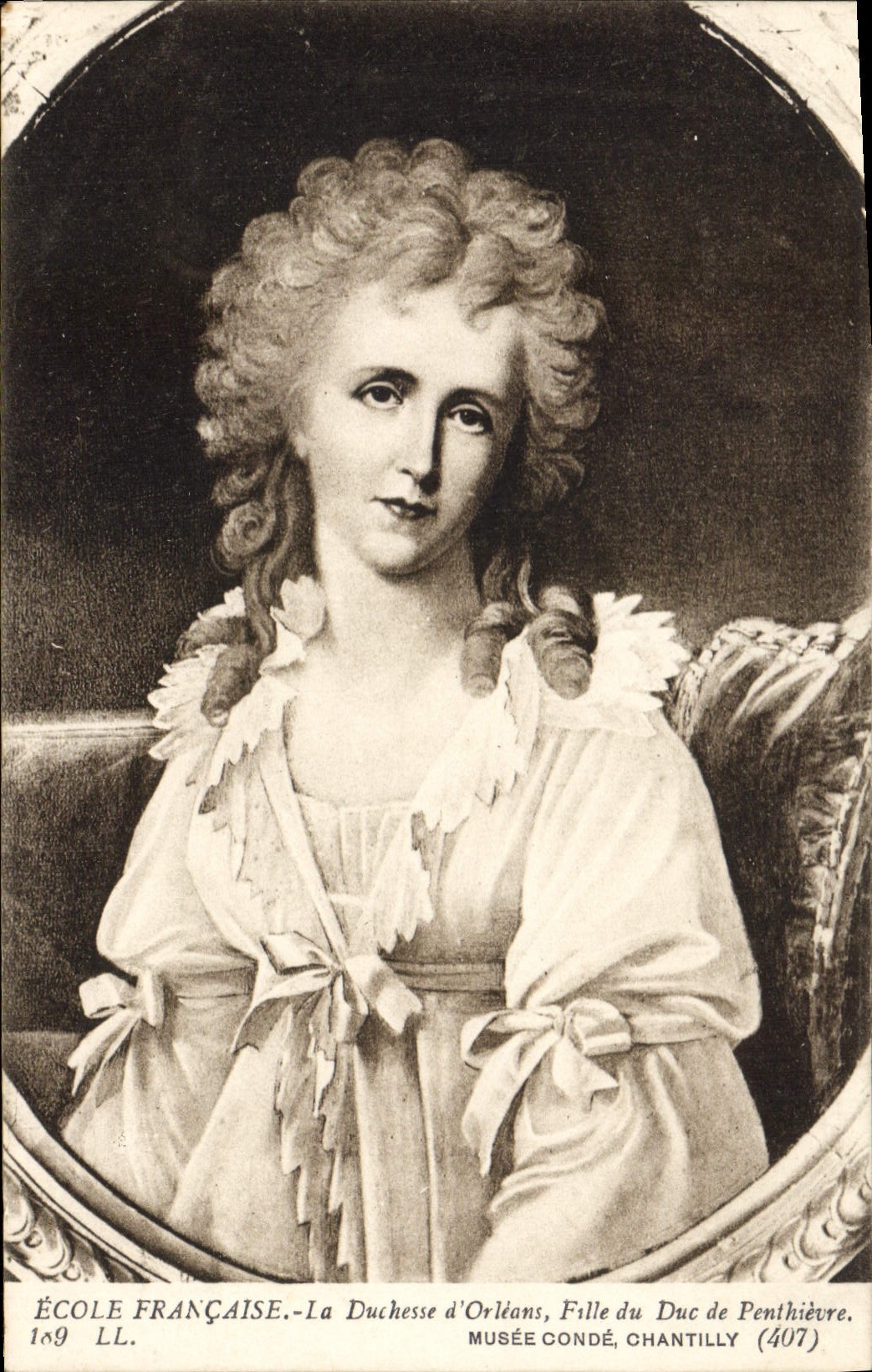 CPA Ecole Francaise La Douchesse d'Orleans Fille du Duc de Penthievre Musee Conde Chantilly 
