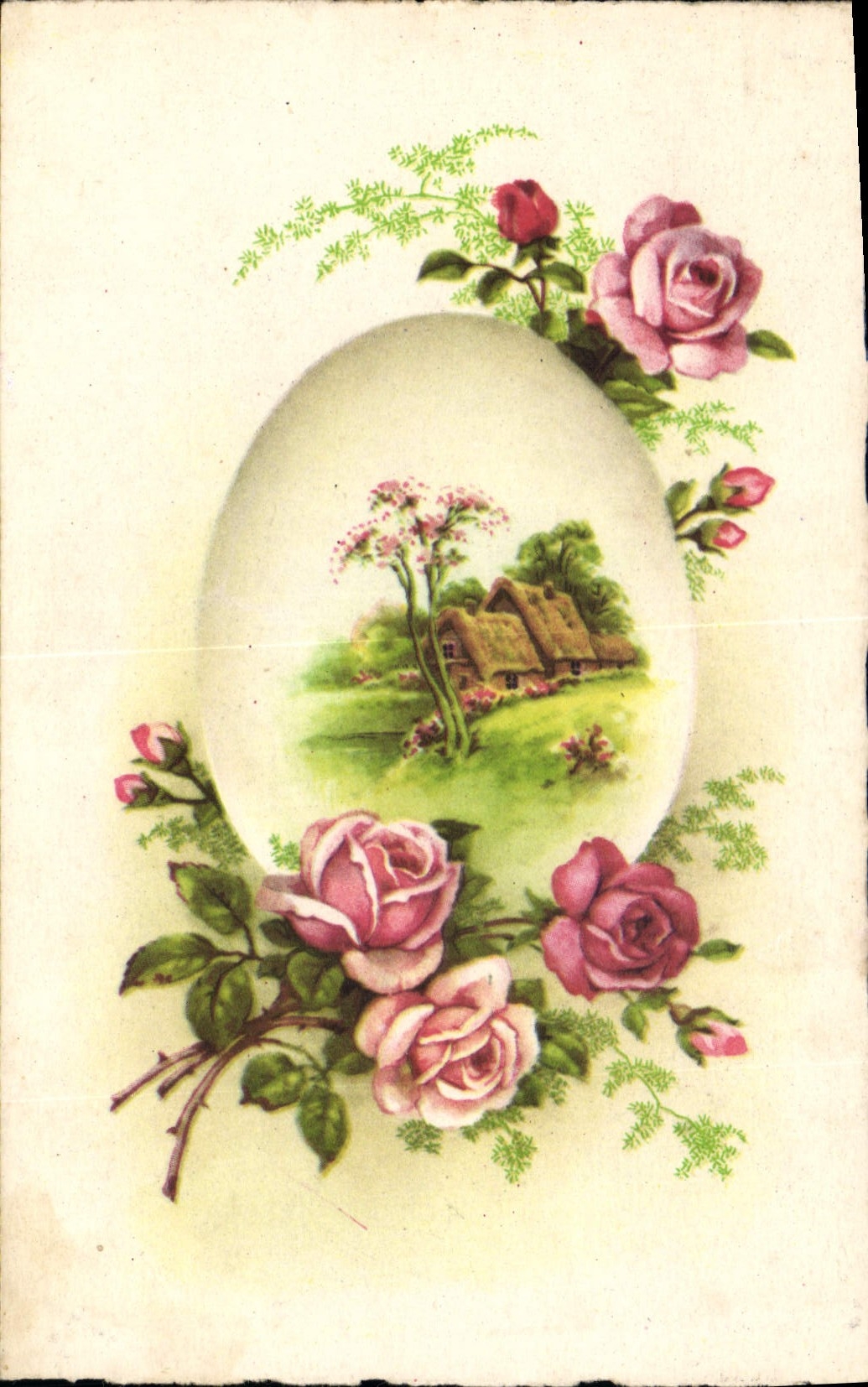 CPA Fantaisie Fleurs