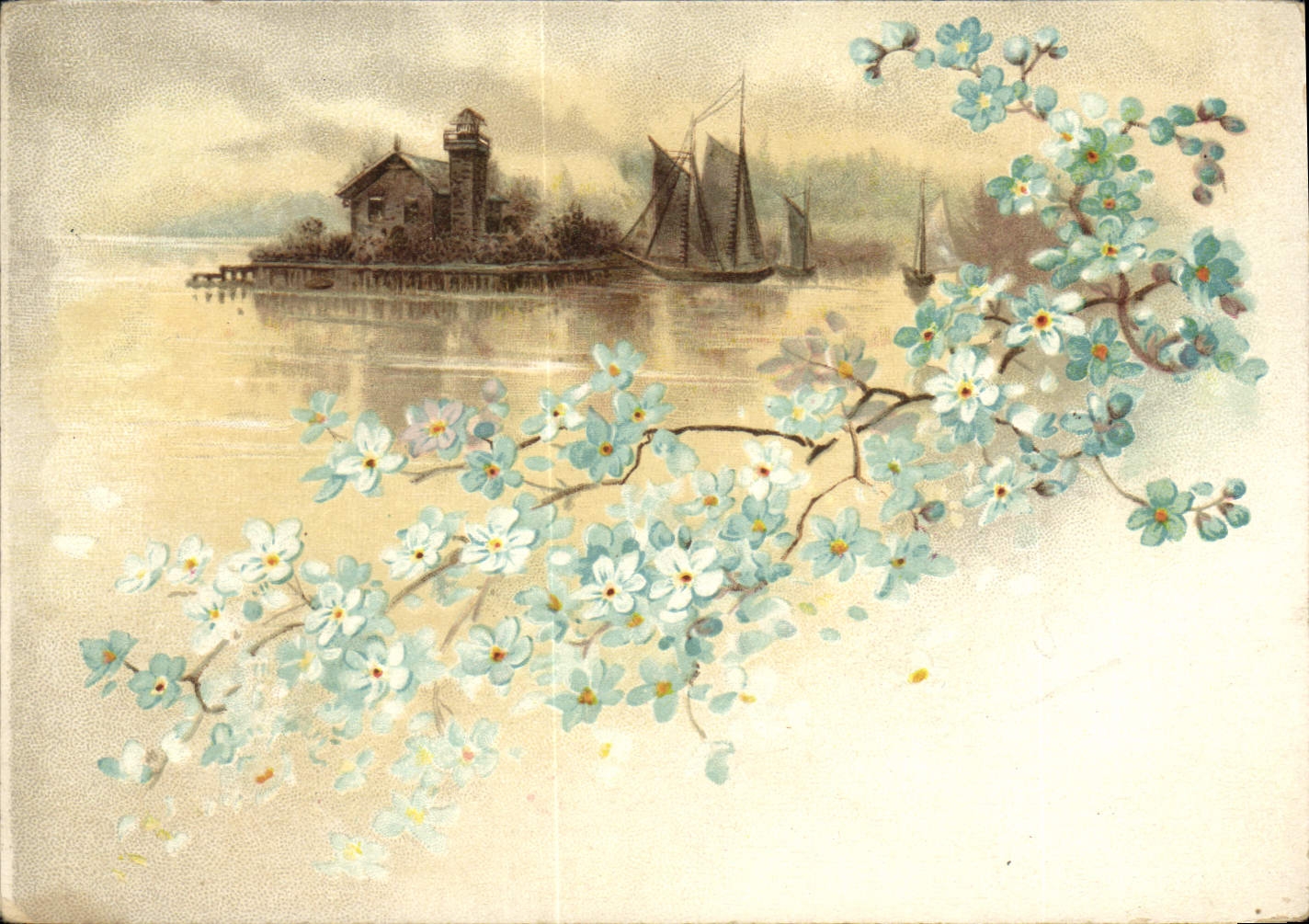 CPA Fantaisie Fleurs