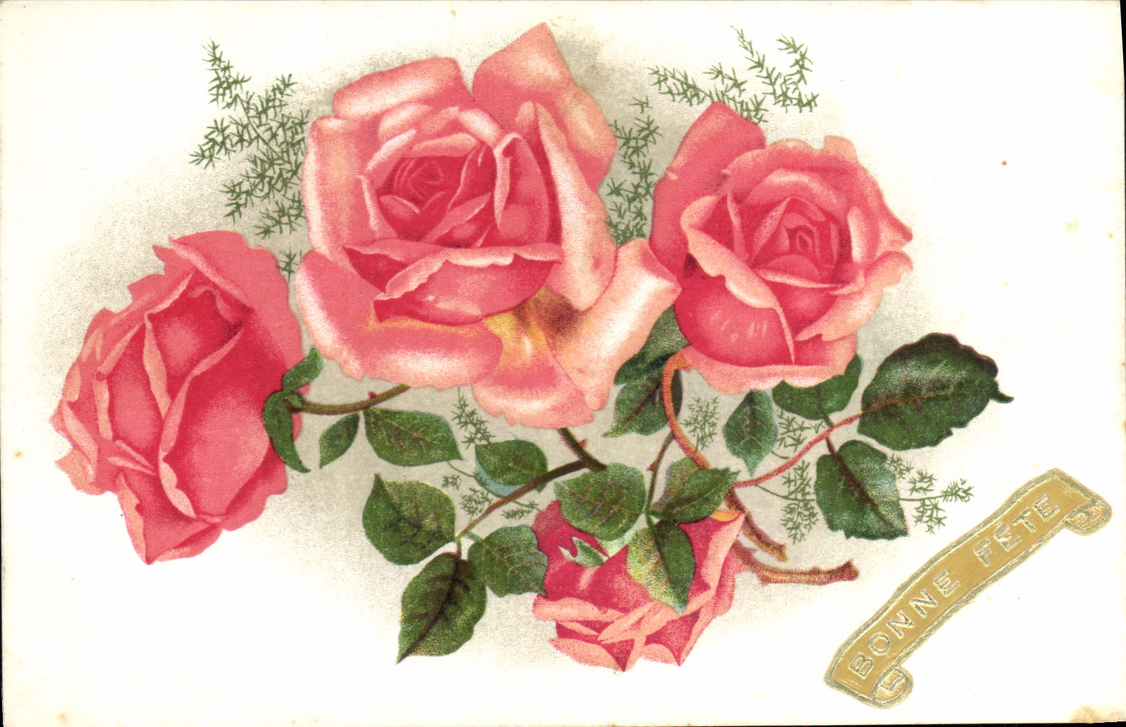 CPA Fantaisie Fleurs