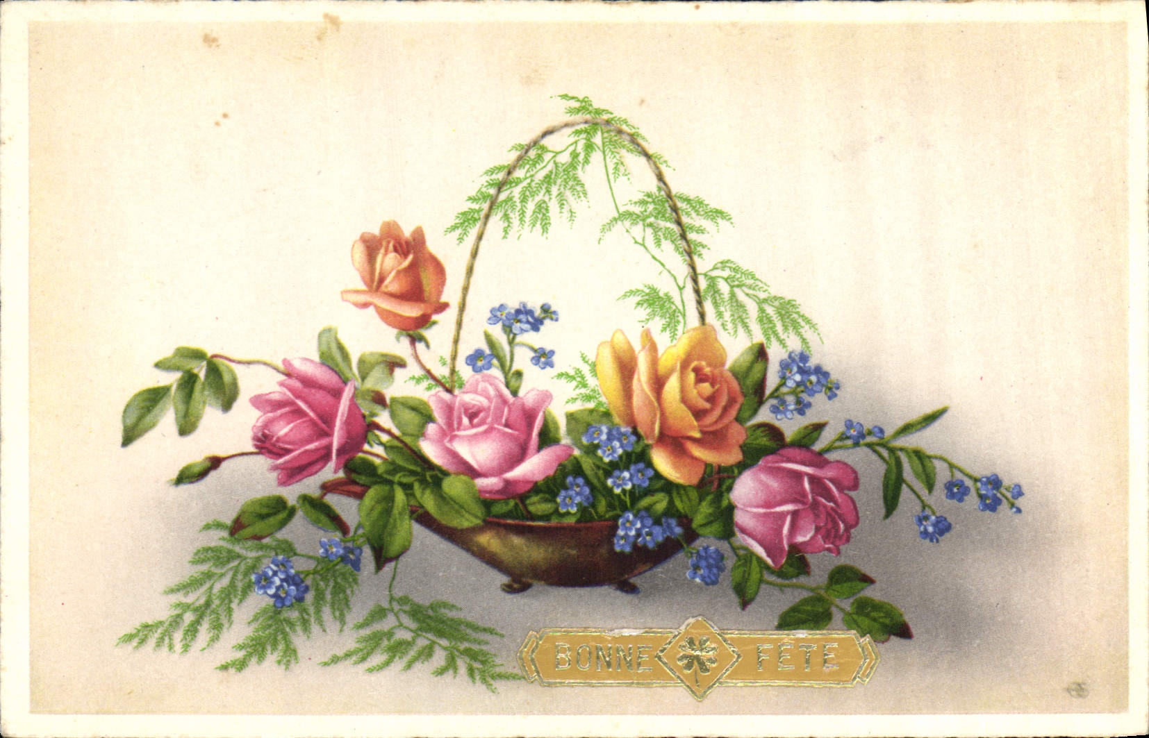 CPA Fantaisie Fleurs