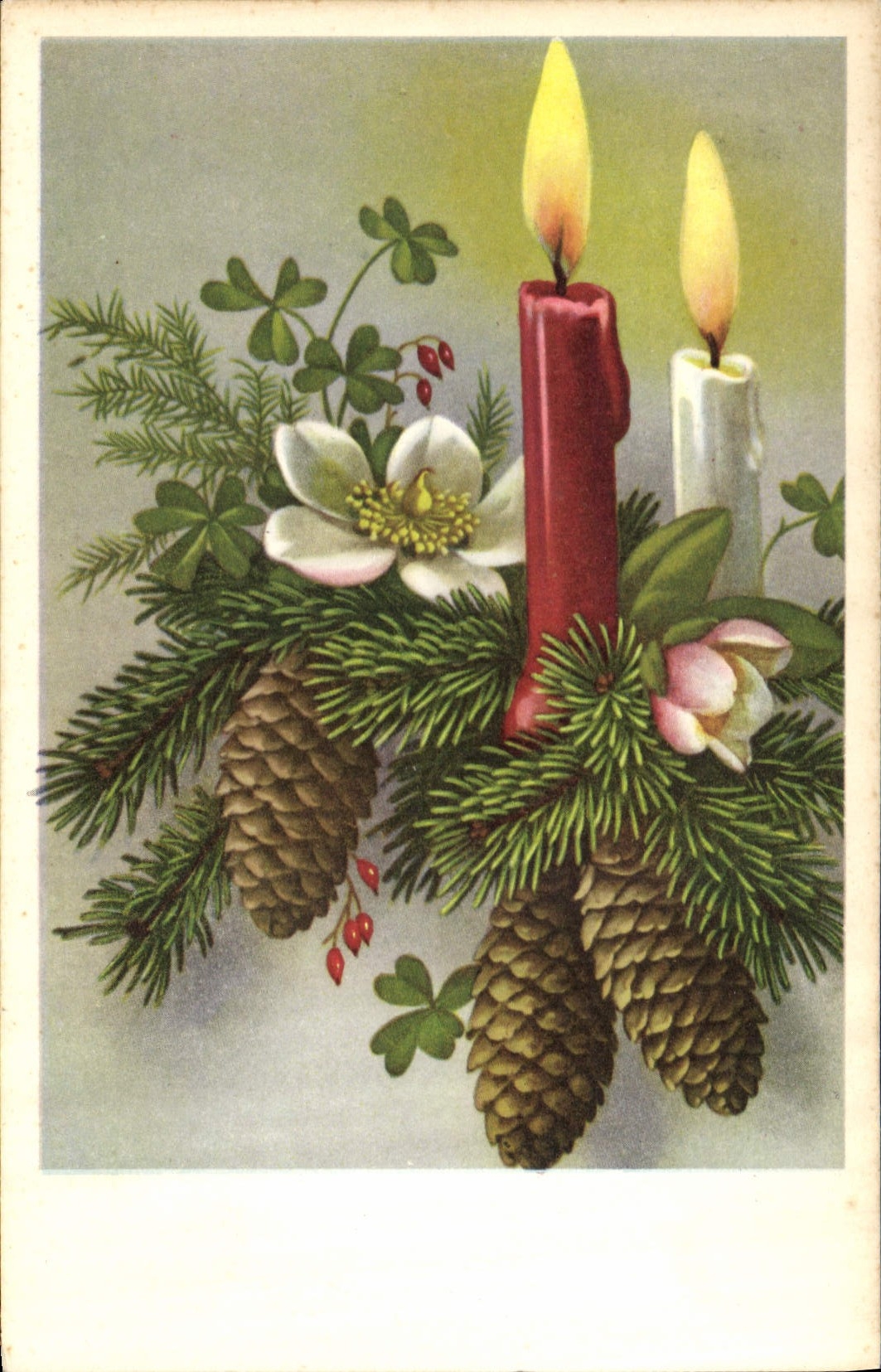 CPA Fantaisie Fleurs